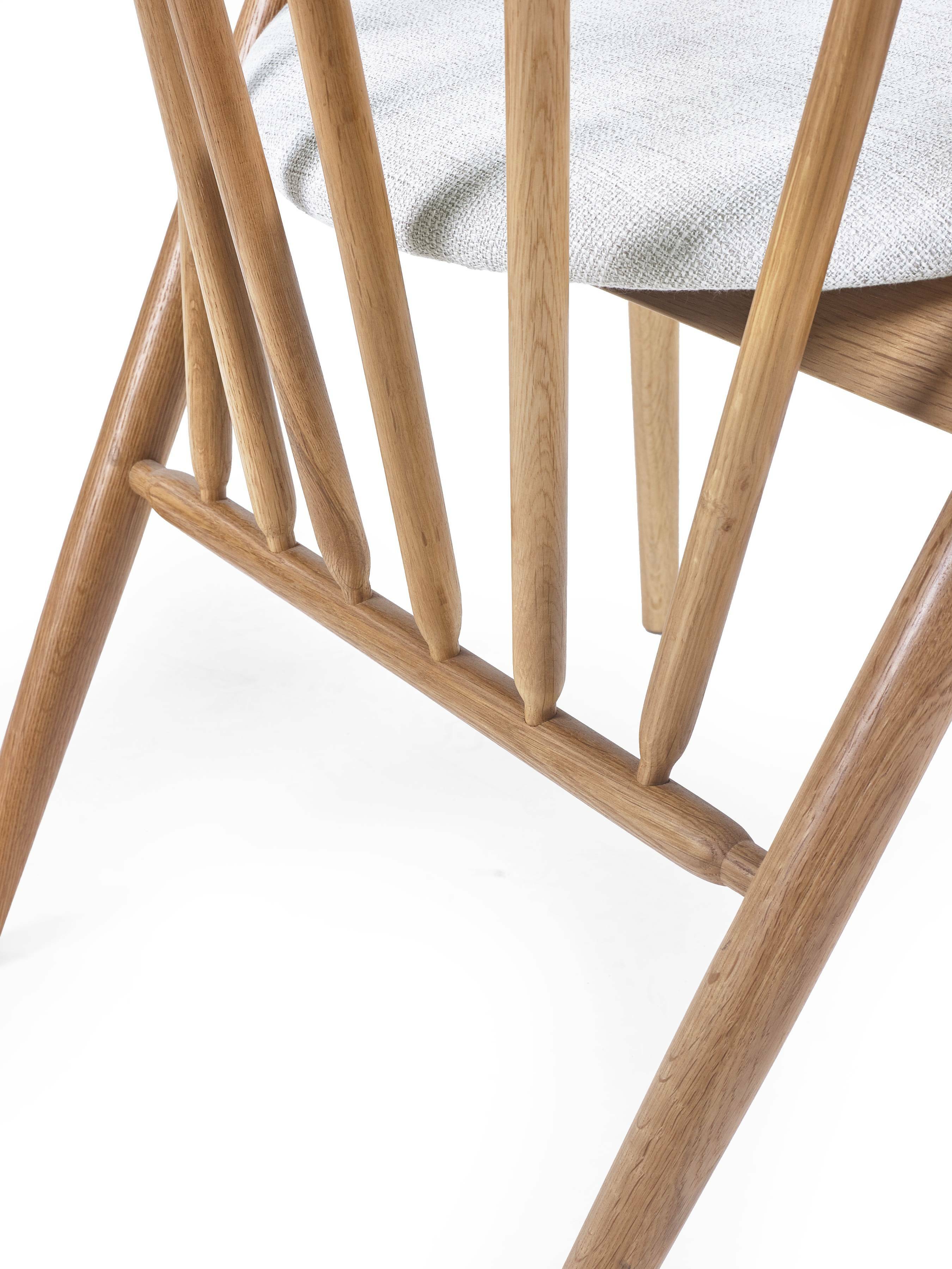 Rory Oak Curved Back Dining Chair