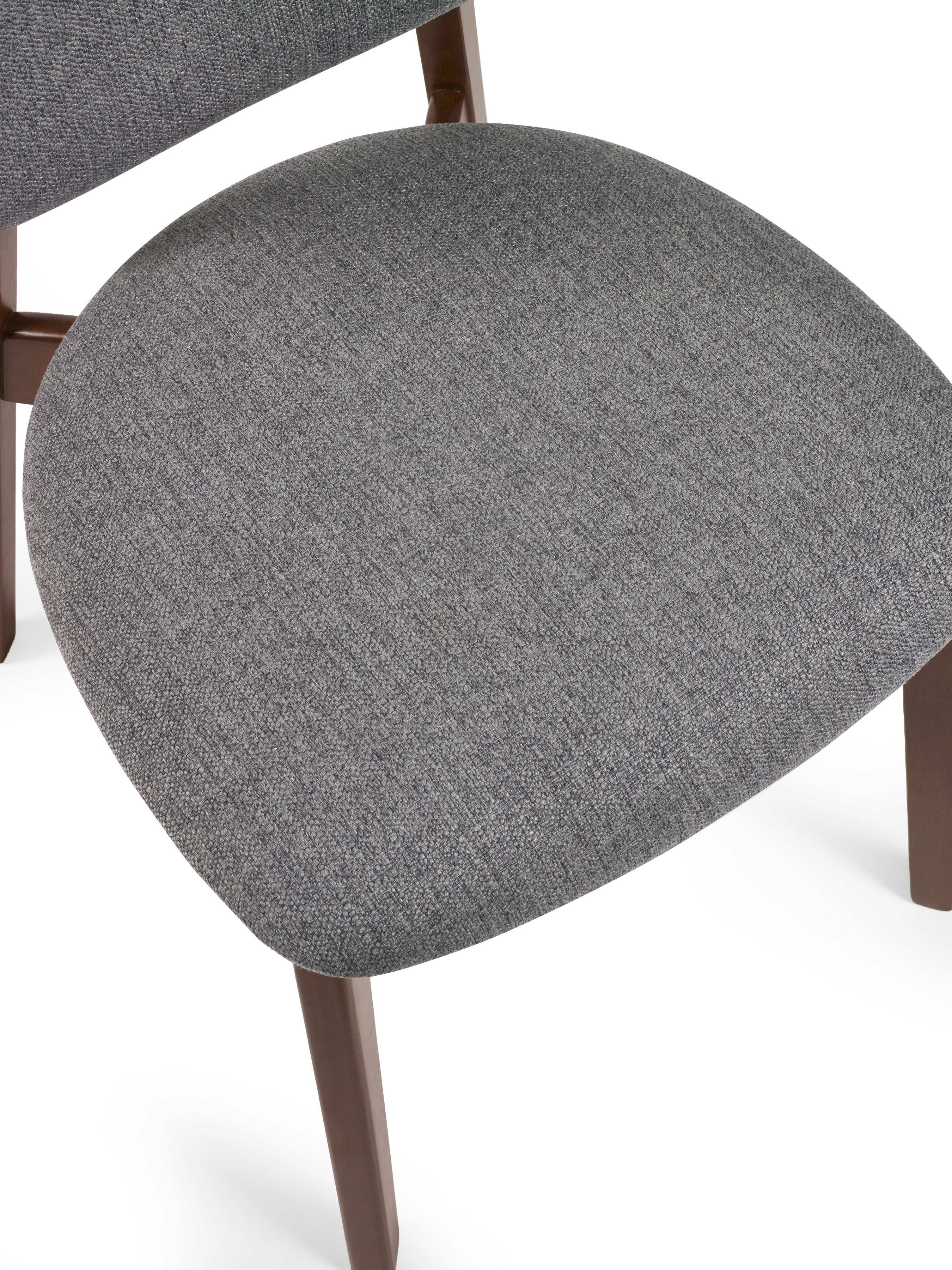 Artemis Walnut and Grey Dining Chairs (Set of 2)