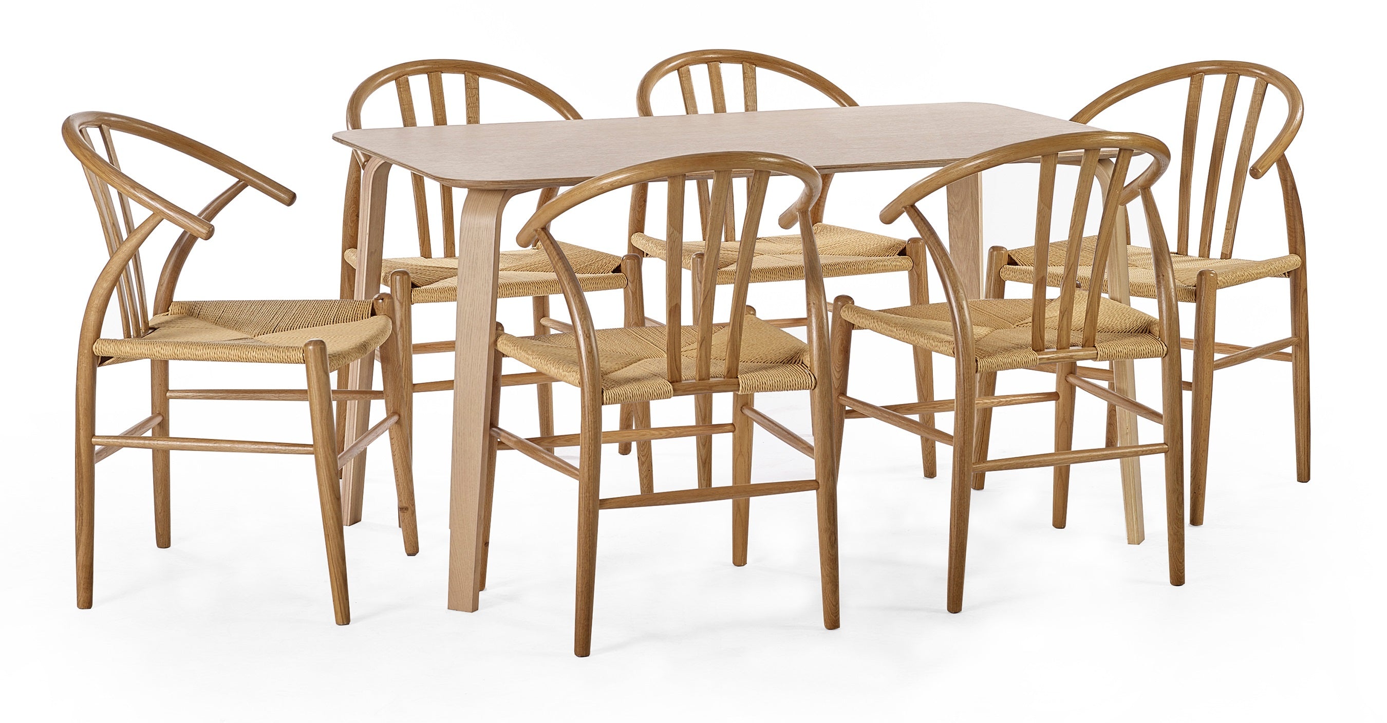 Symi Natural Oak Dining Chairs (Set of 2)