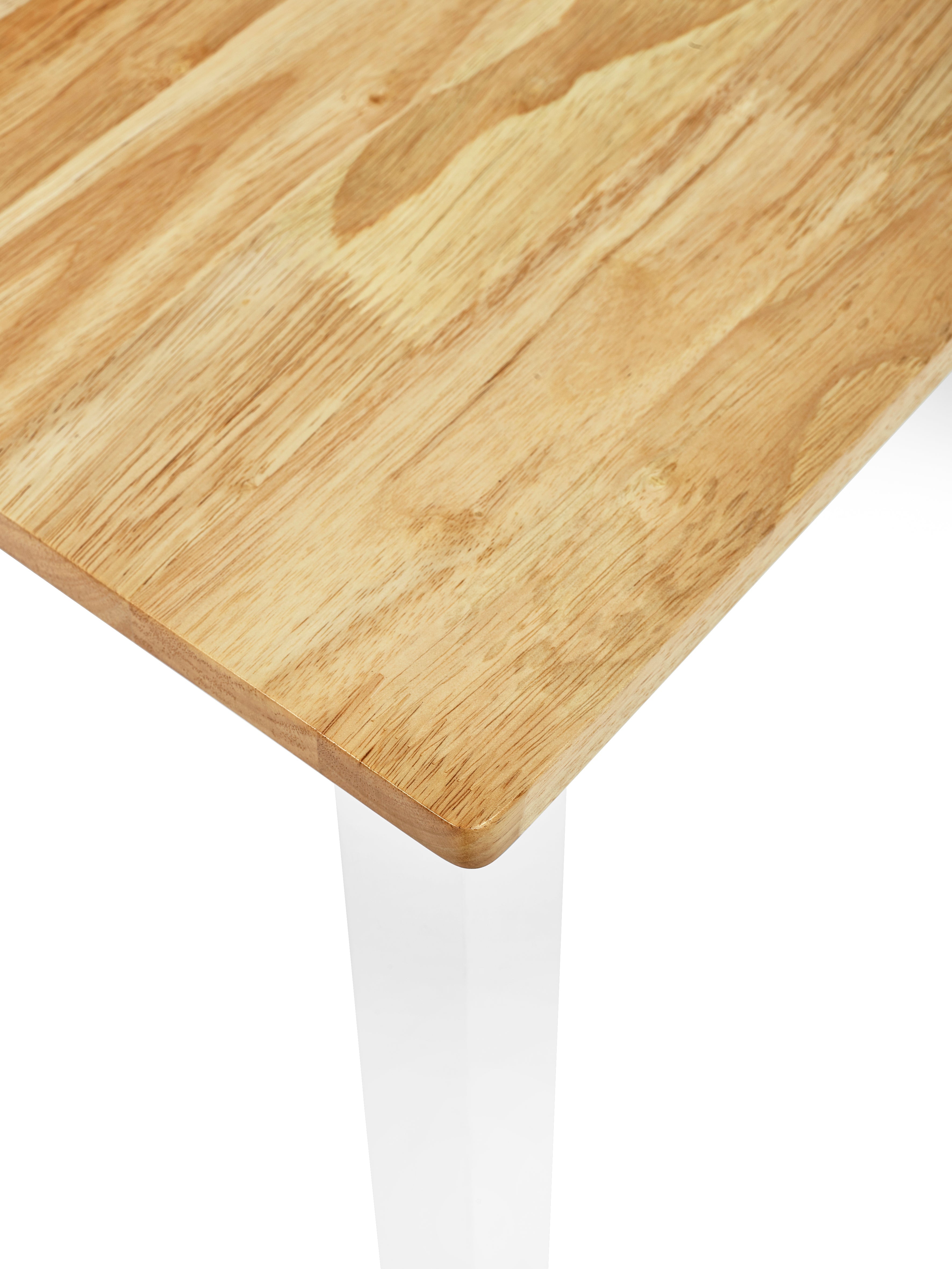 Linwood White and Oak 69cm Square Dining Table
