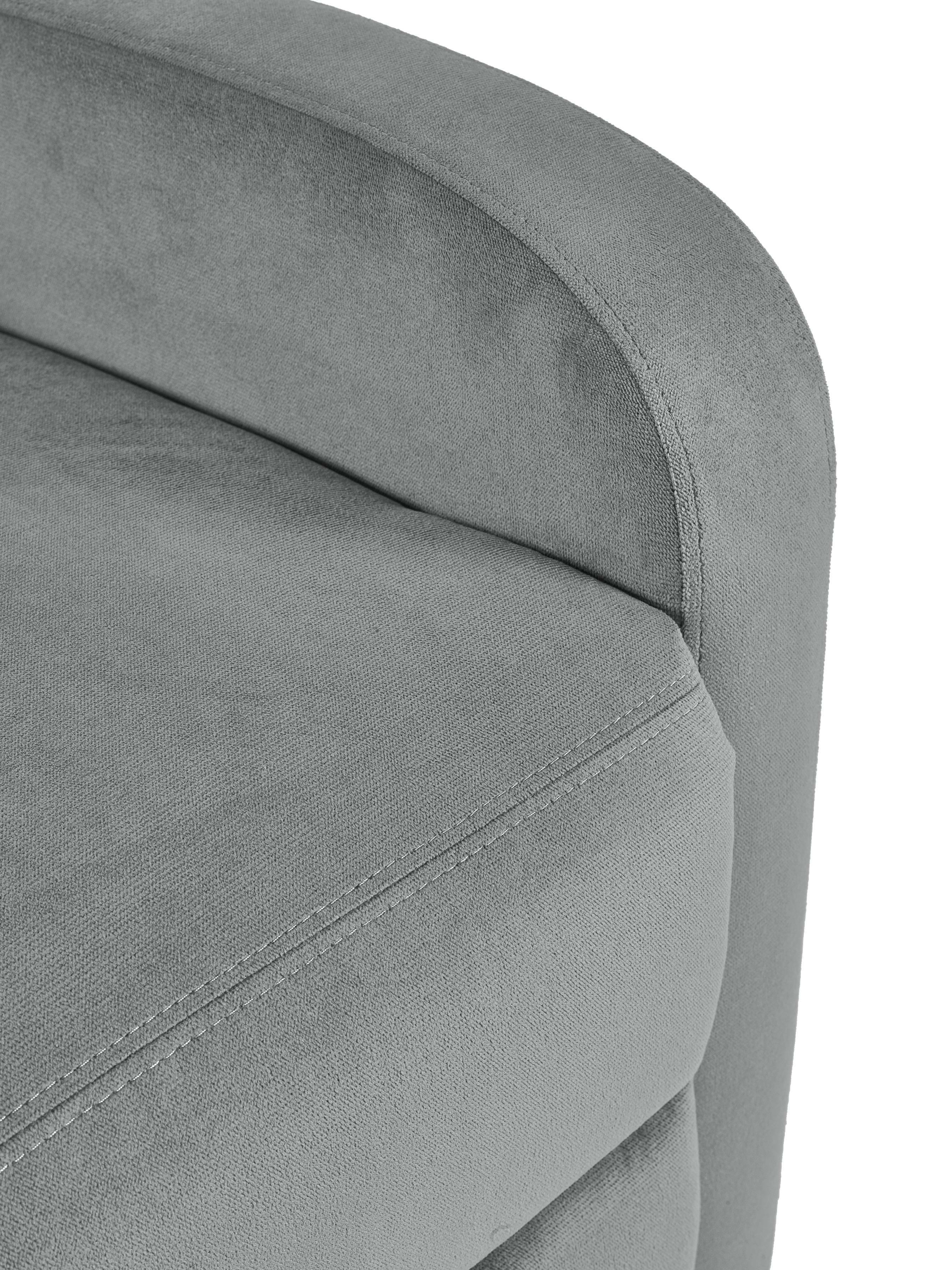 Vivo Grey Chenille Reclining Arm Chair