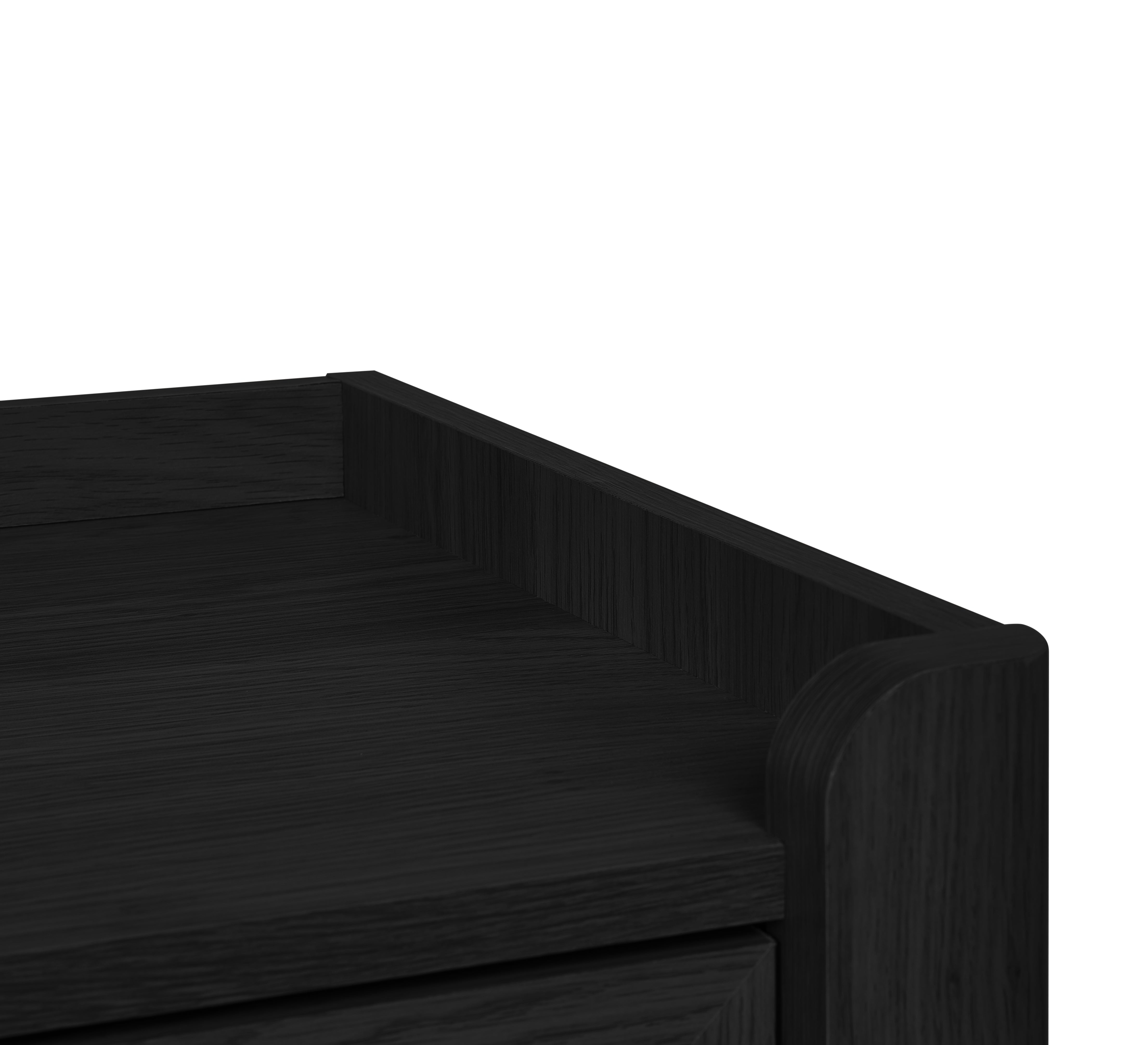 Sydney 6 Drawer Wide Chest - Black Ash