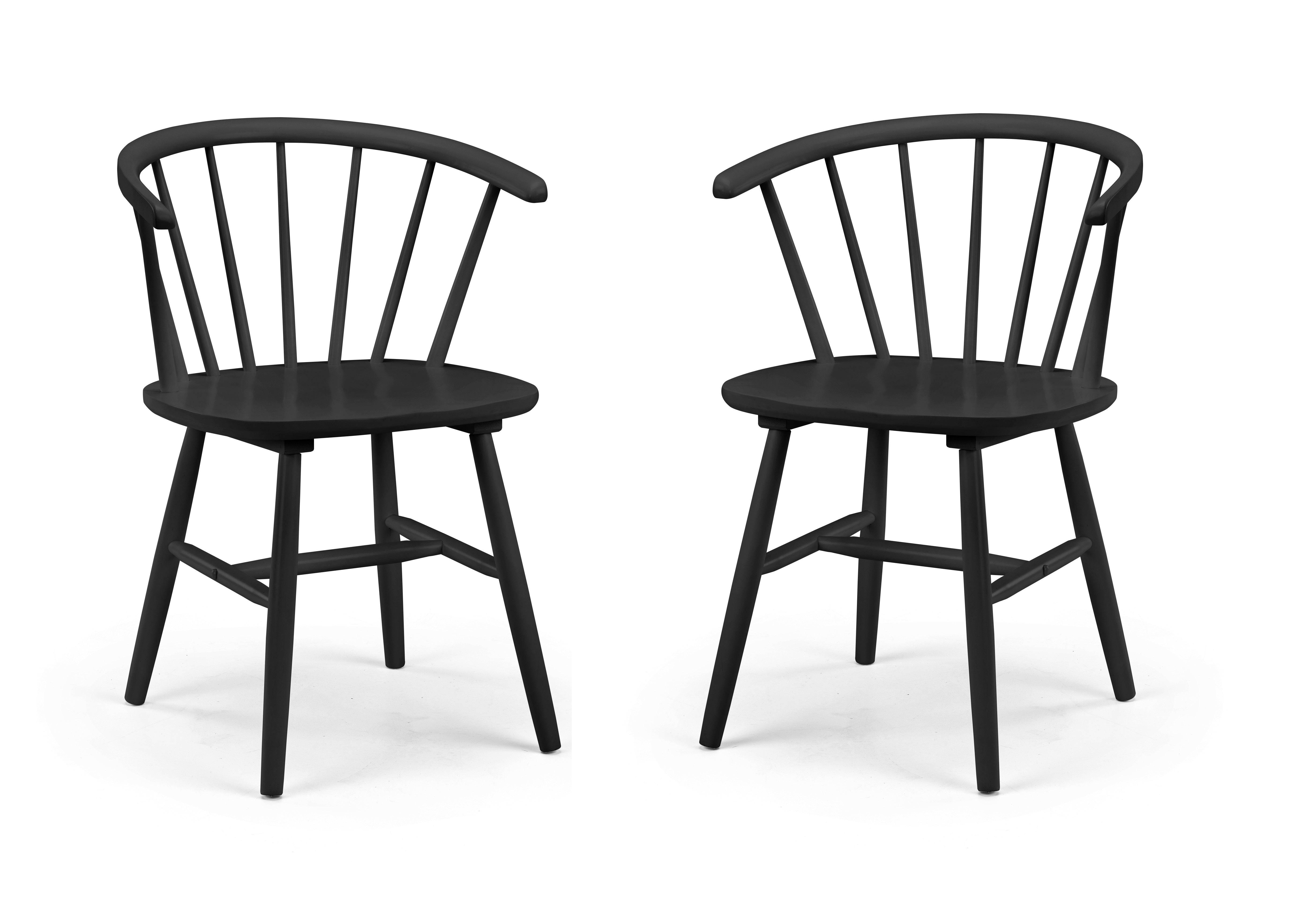 Modena Dining Chairs - Black (Set Of 2)