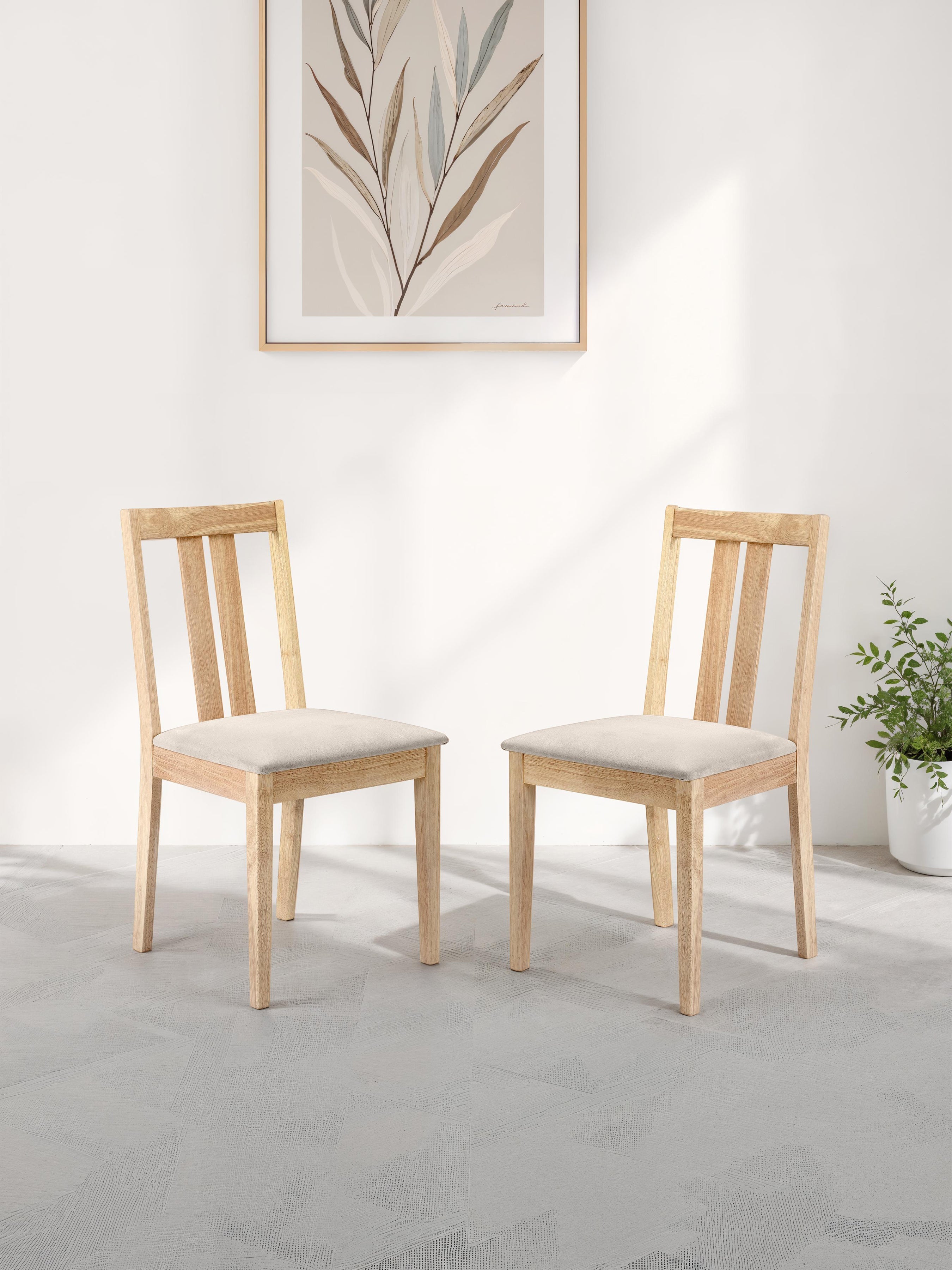 Rufford Dining Chairs - Oak (Set Of 2)