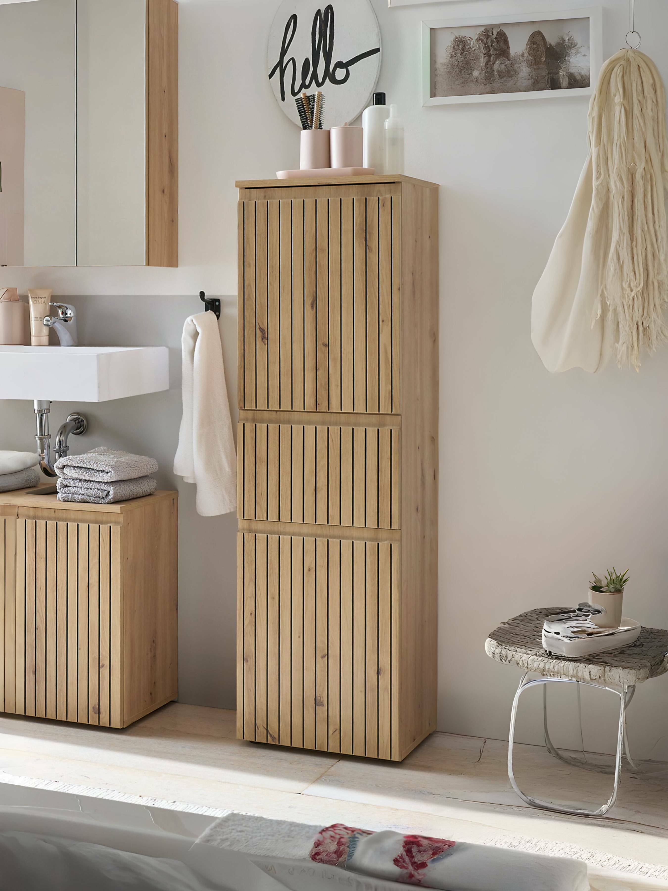 Austin 2 Door & 1 Drawer Narrow Cabinet