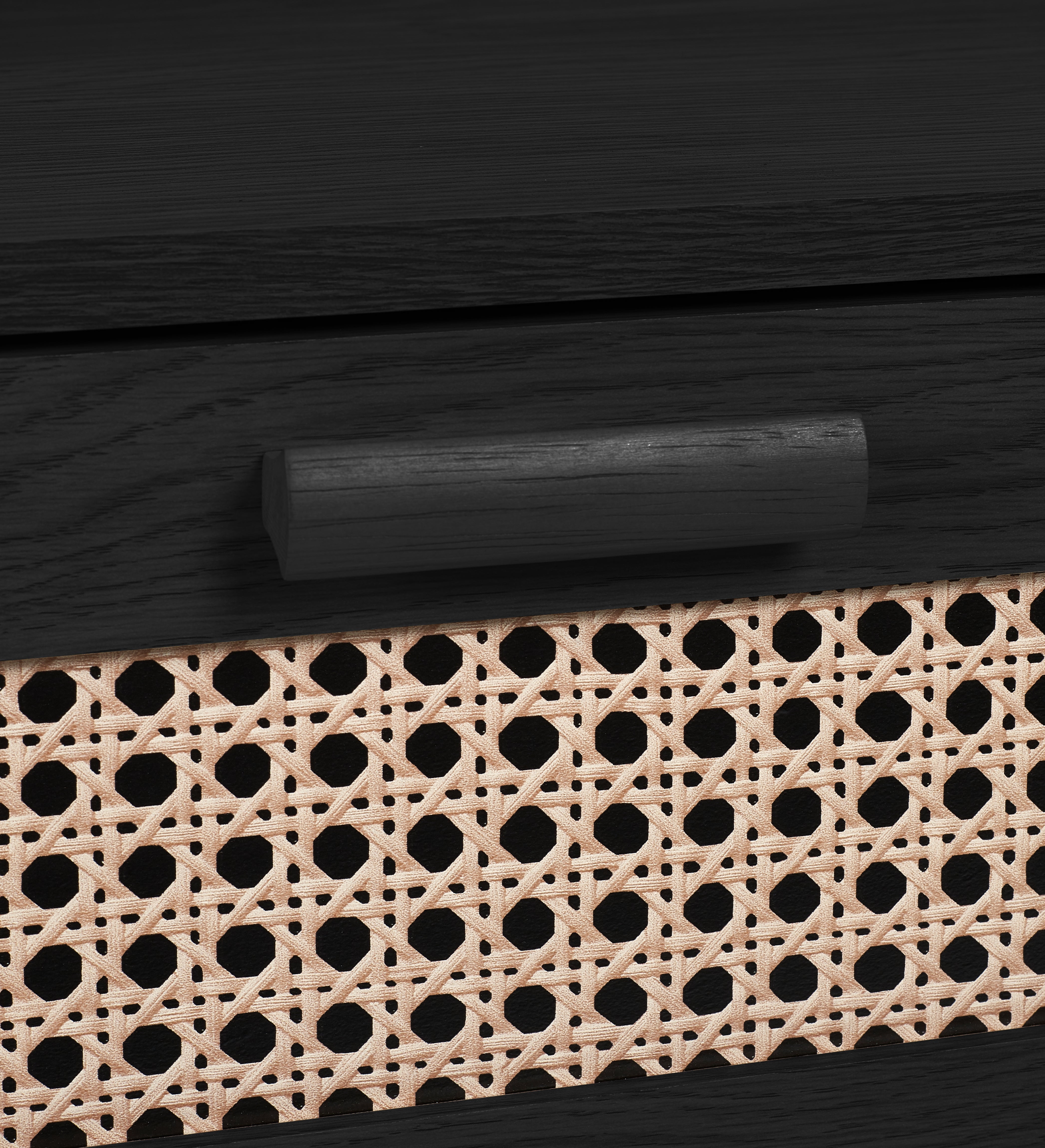 Sydney 6 Drawer Wide Chest - Black Ash