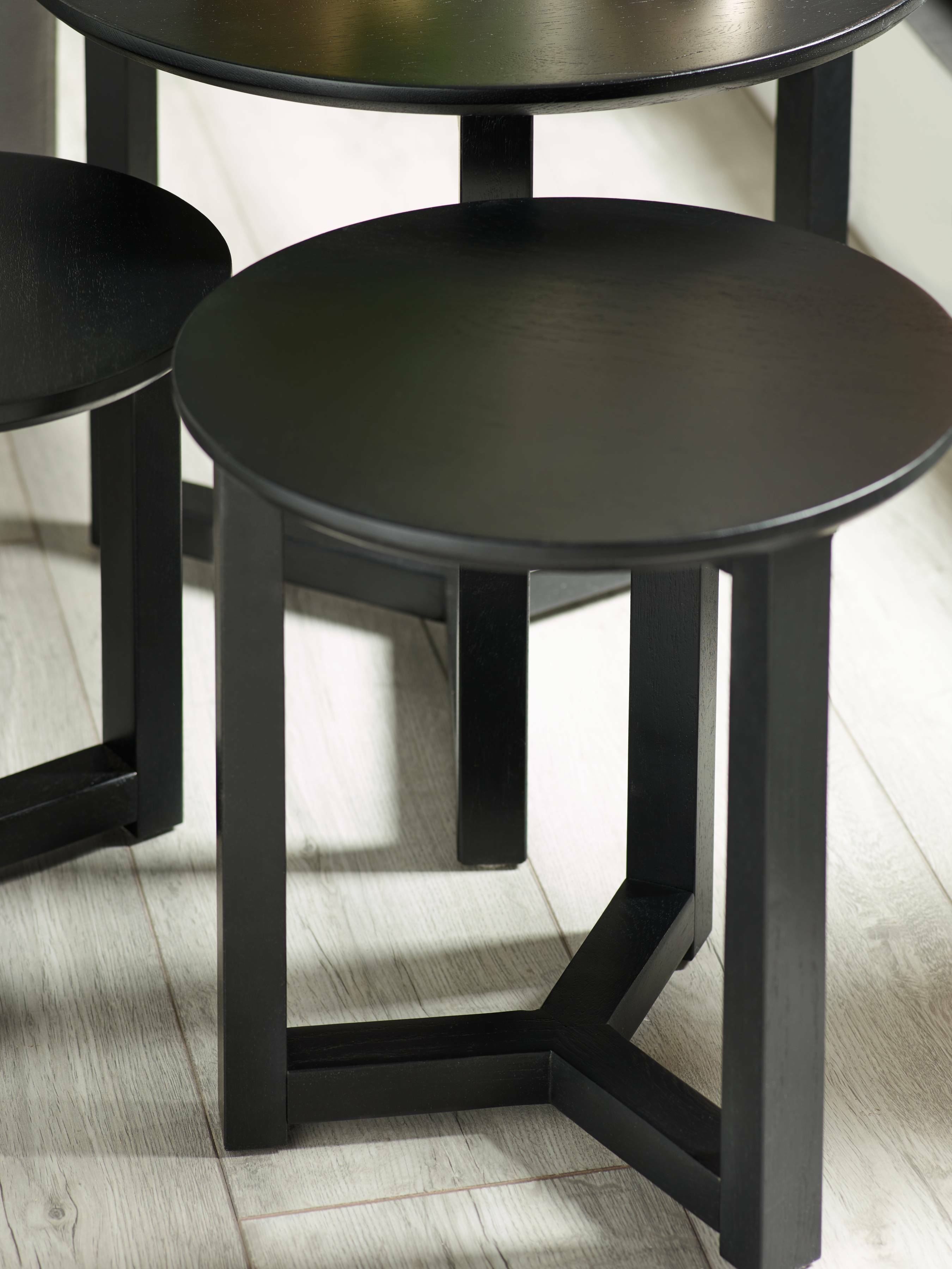 Nidri Black Nest Of 3 Tables