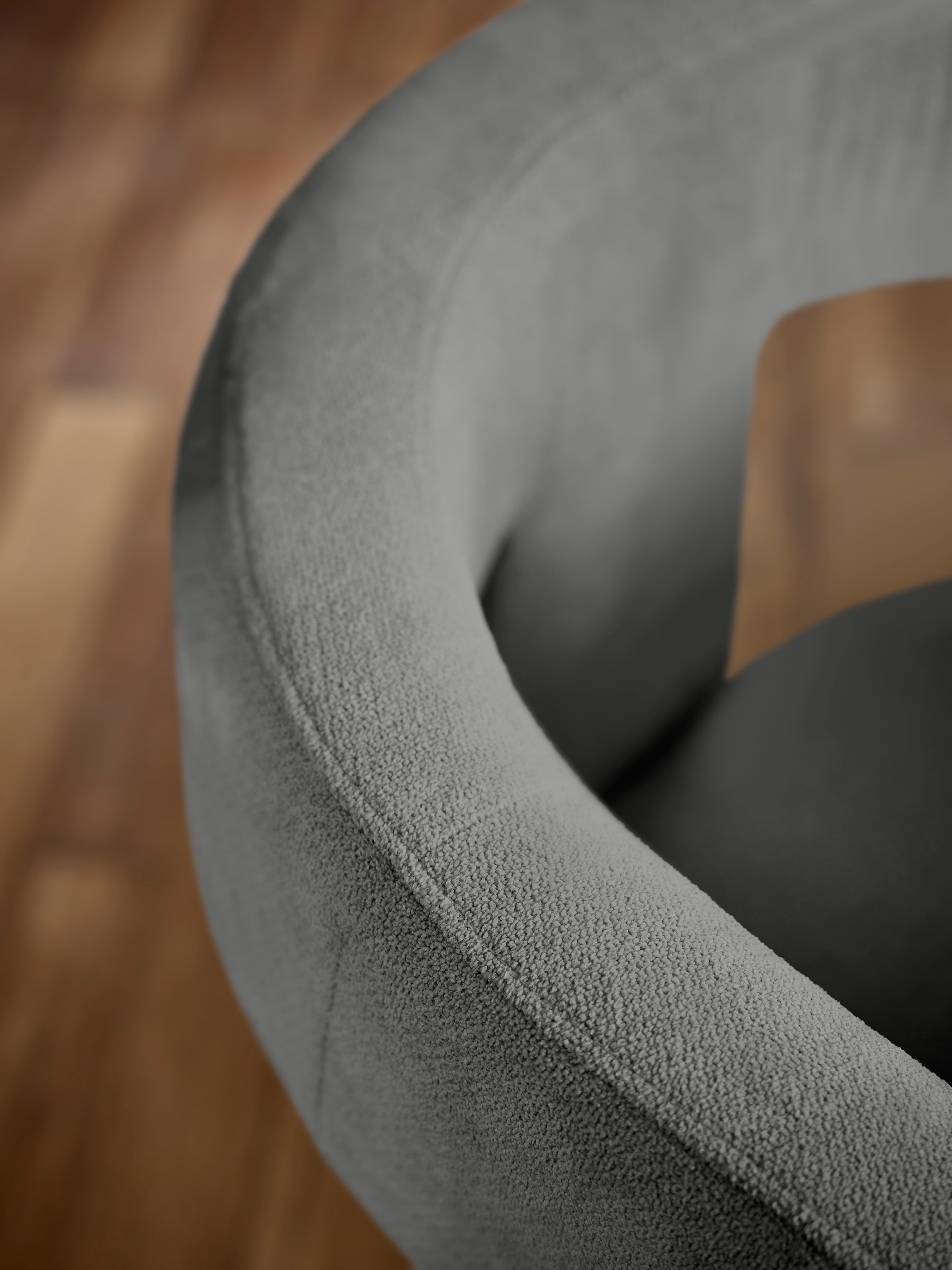 Elara Grey Chenille Upholstered Chair