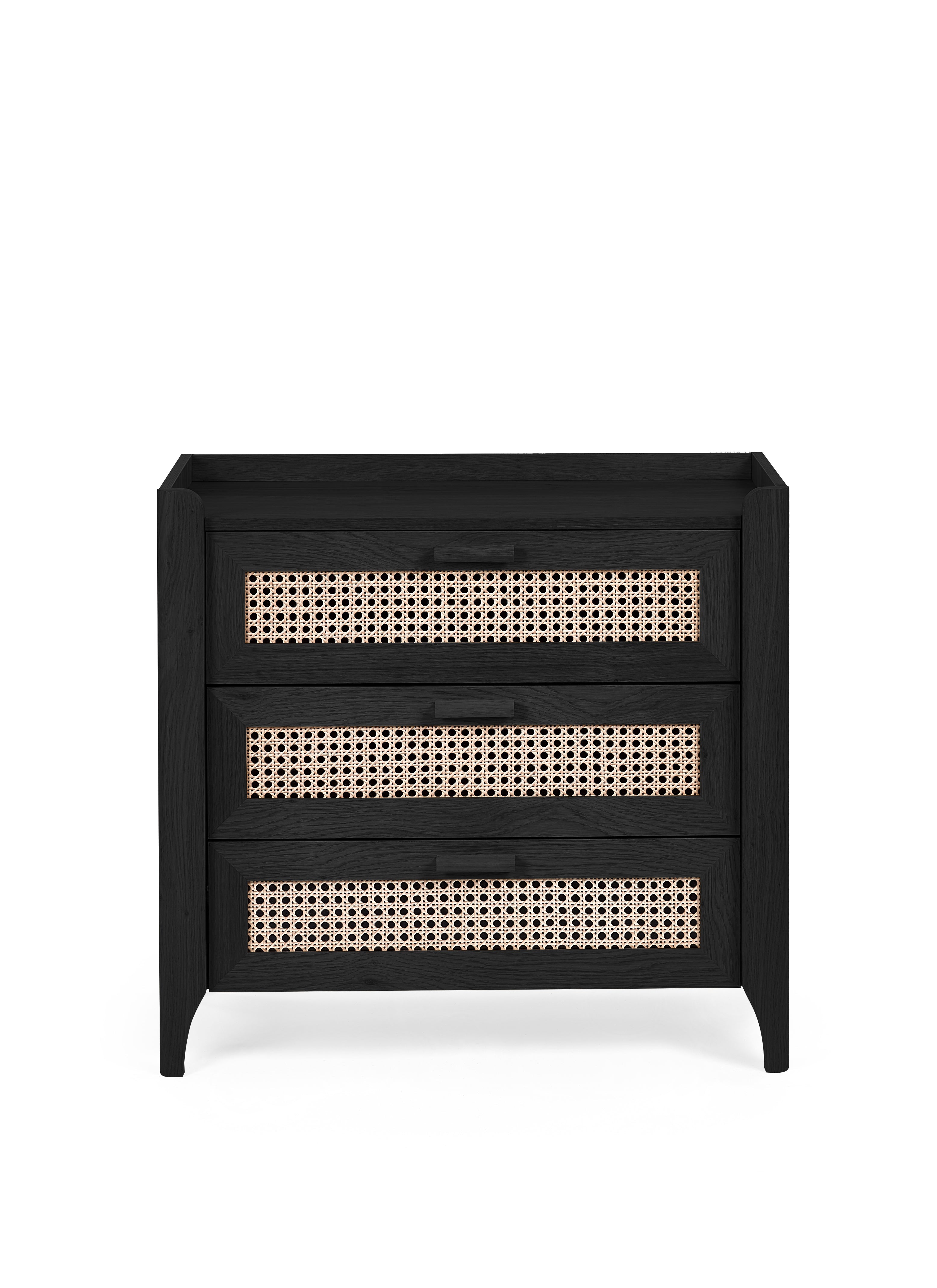 Sydney 3 Drawer Chest - Black Ash