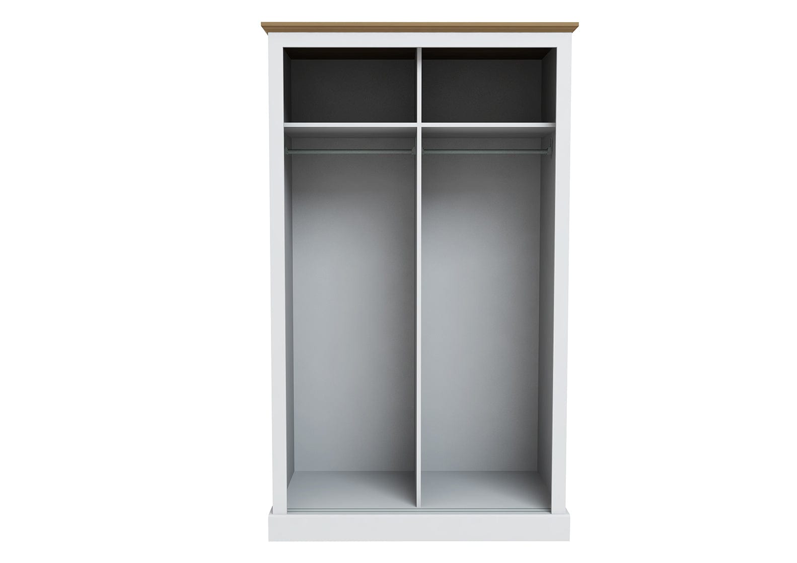 LPD Sliding Wardrobe Devon 2 Door Sliding Wardrobe White Bed Kings