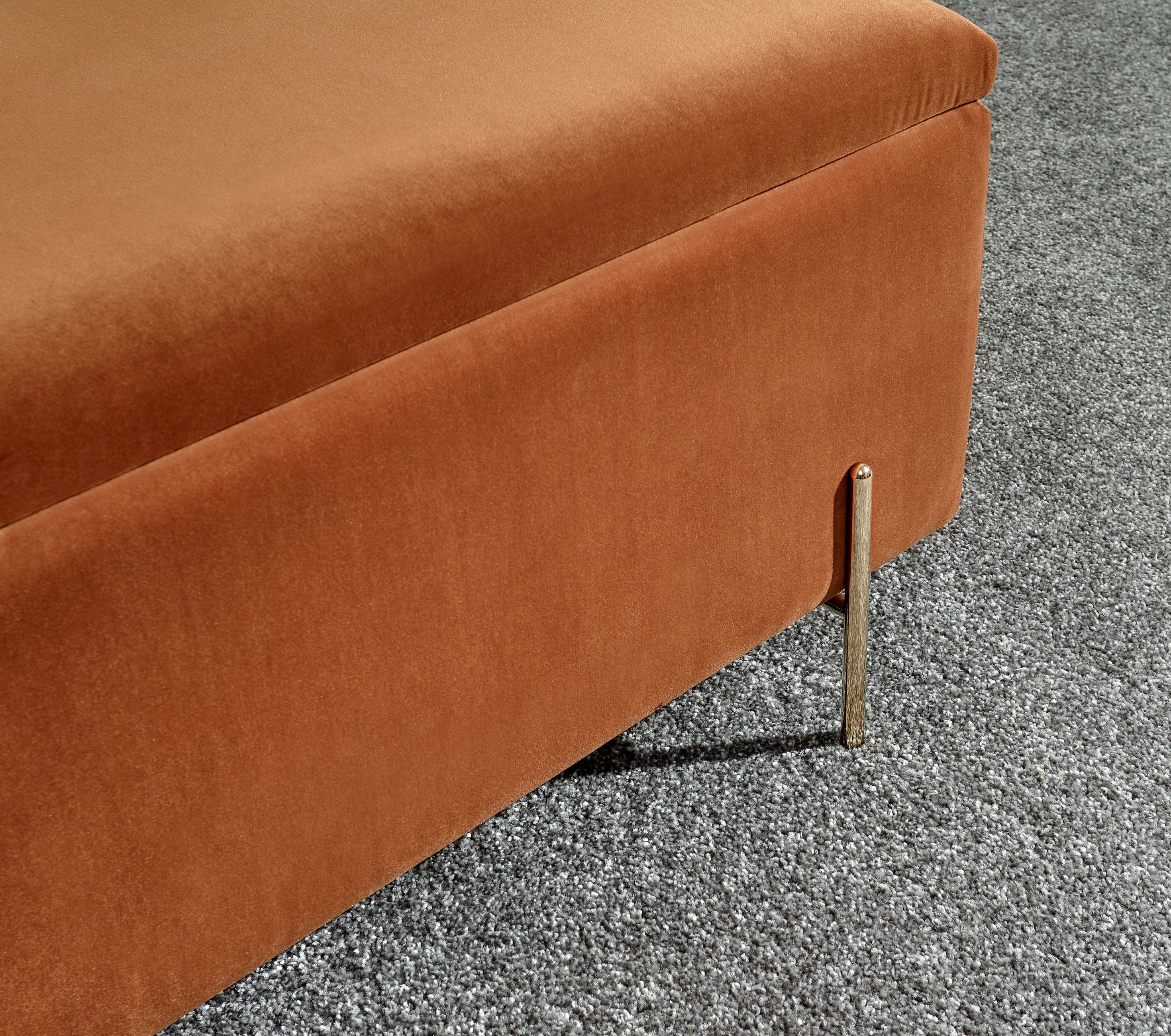 GFW Storage Ottoman Mystica Ottoman Storage Bench Russet Bed Kings