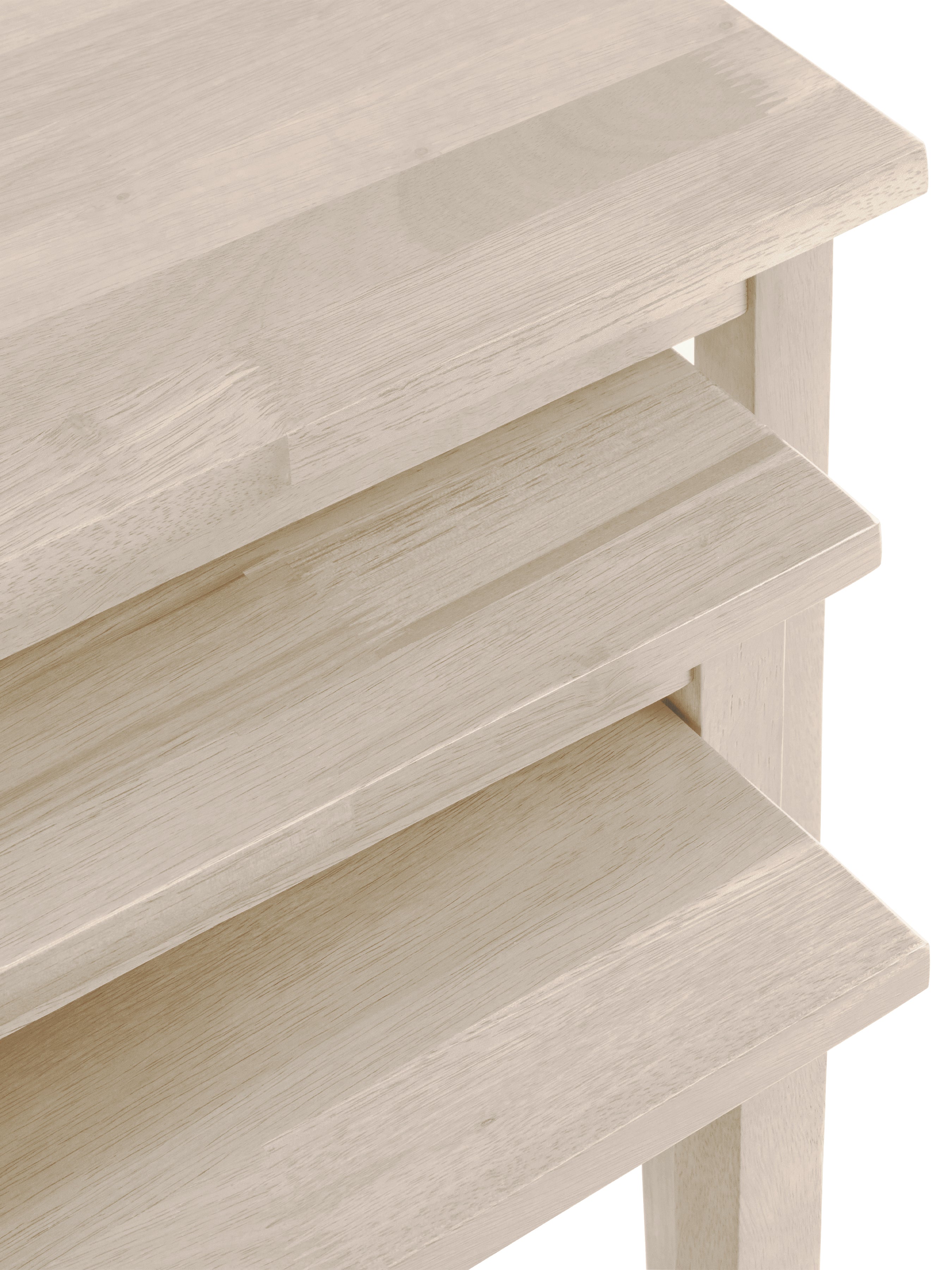 Cleo White Wash Nest of Tables