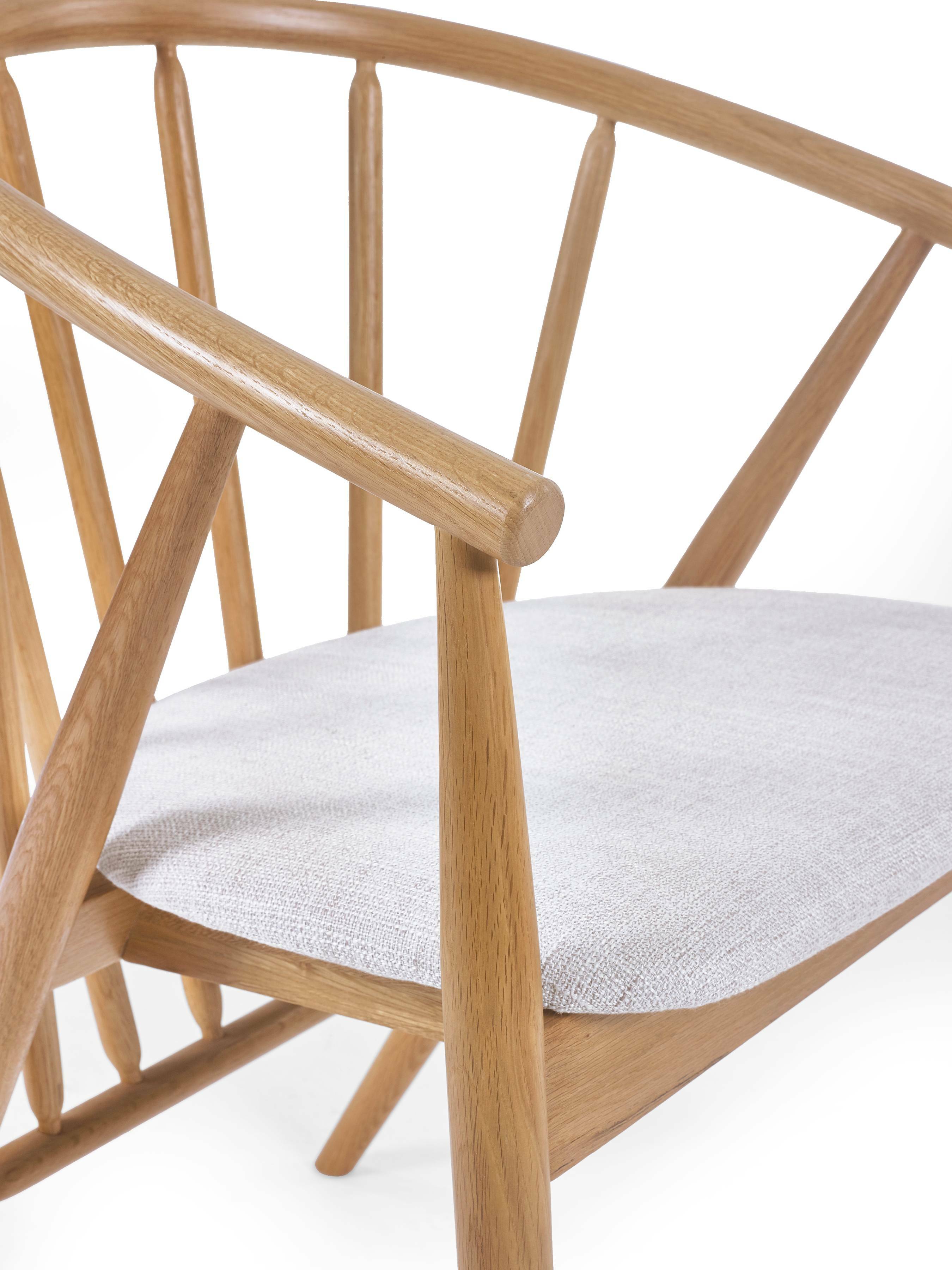 Rory Oak Curved Back Dining Chair