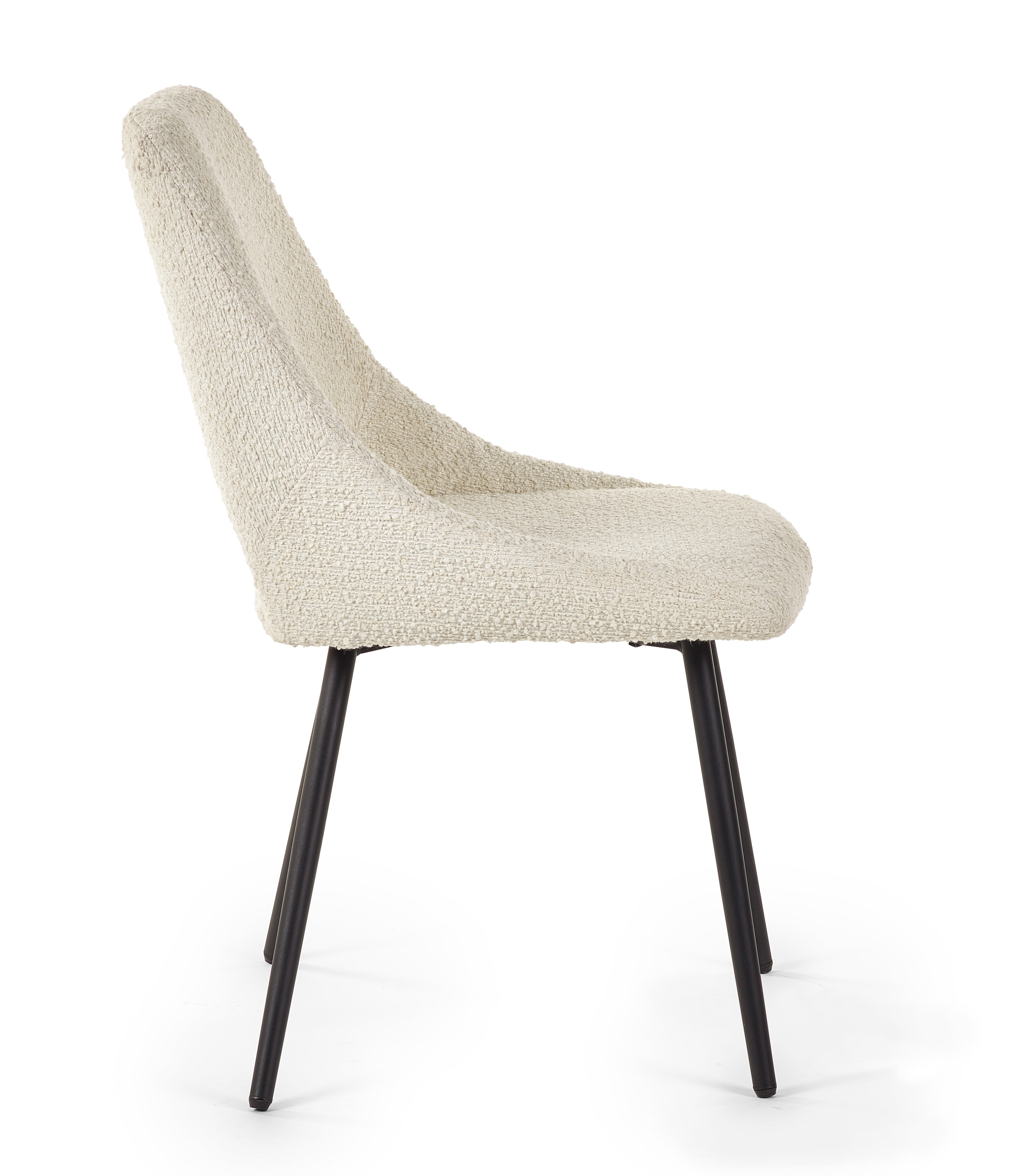 Iris Boucle Dining Chairs - Ivory (Set of 2)