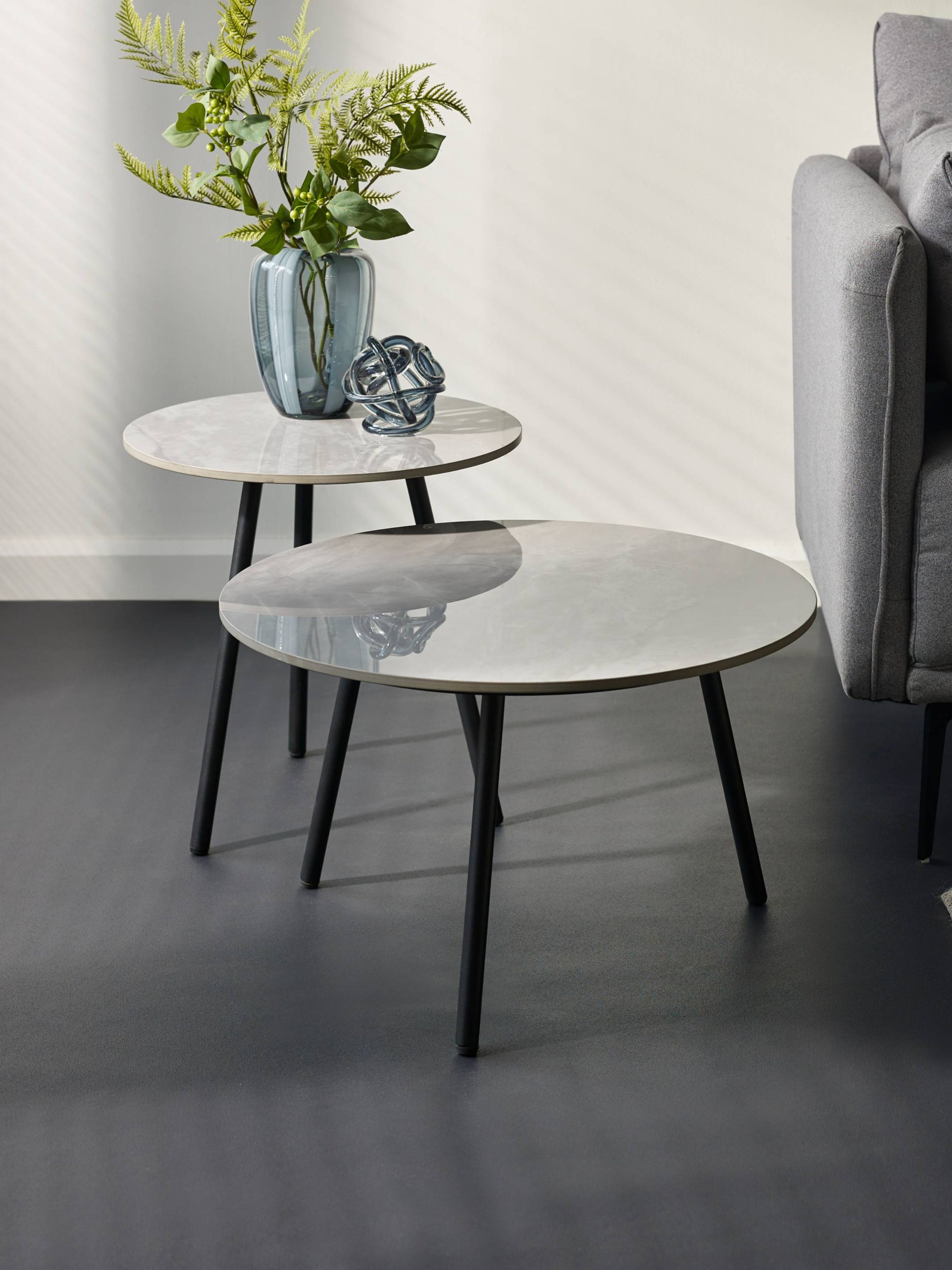 Casper Set of Side Tables Grey