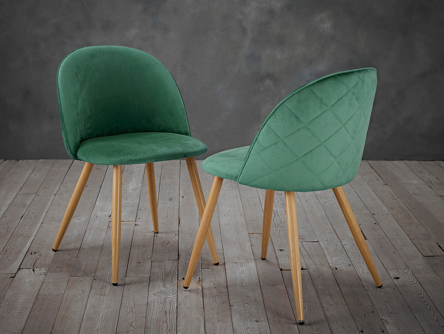 LPD Dining Chairs Venice Dining Chairs Green (PK 2) Bed Kings