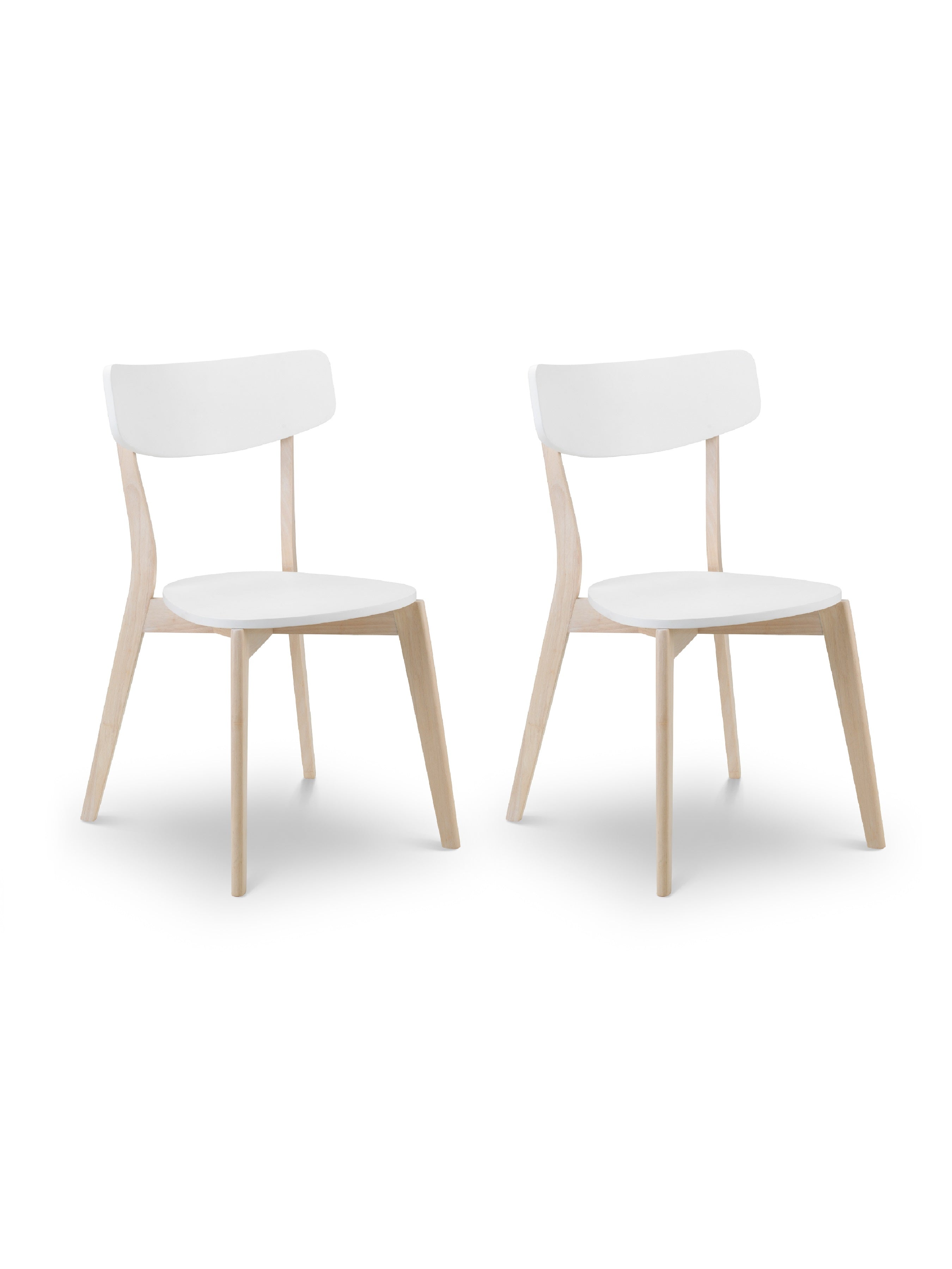 Casa Dining Chairs White/Oak (Set of 2)