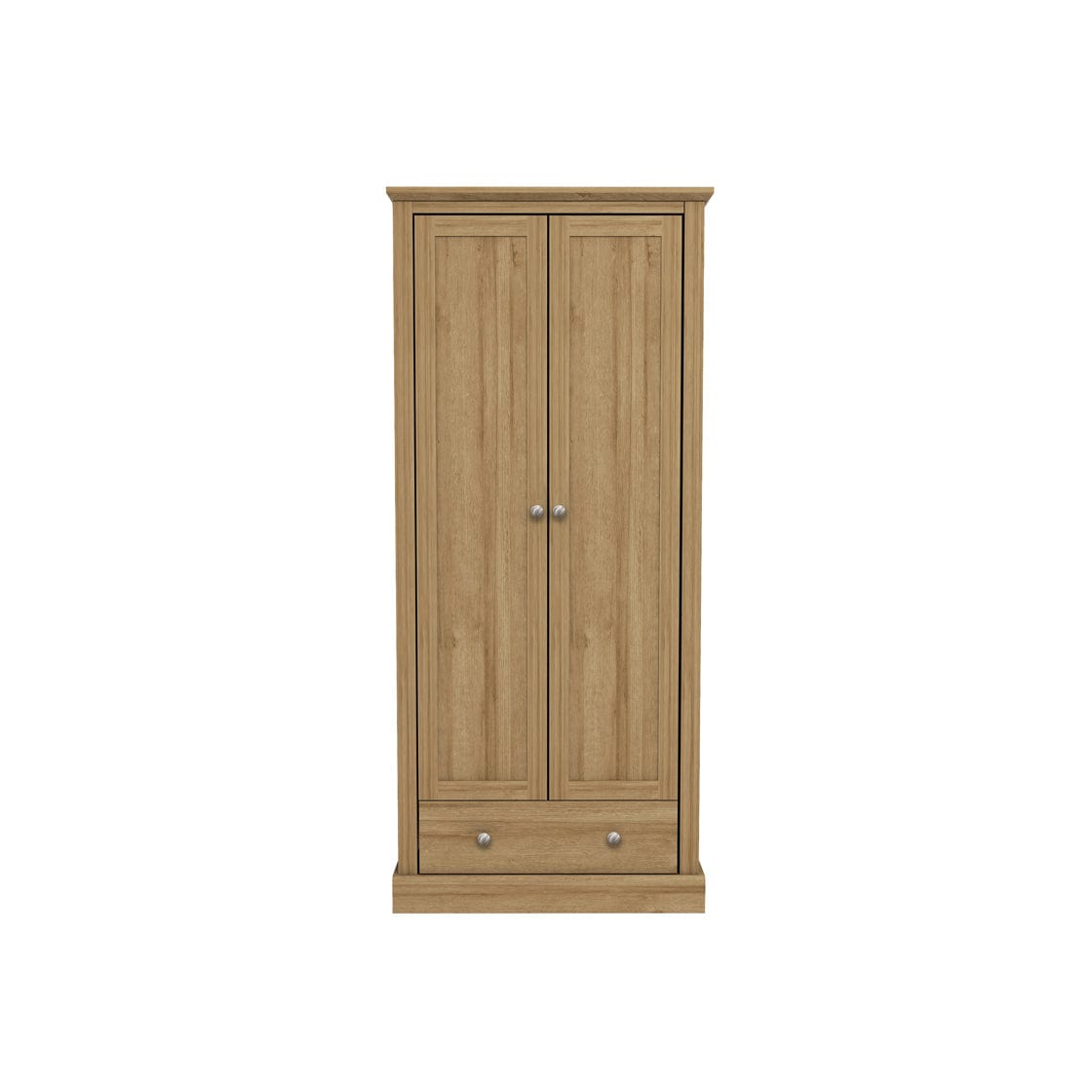 LPD Wardrobe Devon 2 Door Wardrobe Oak Bed Kings
