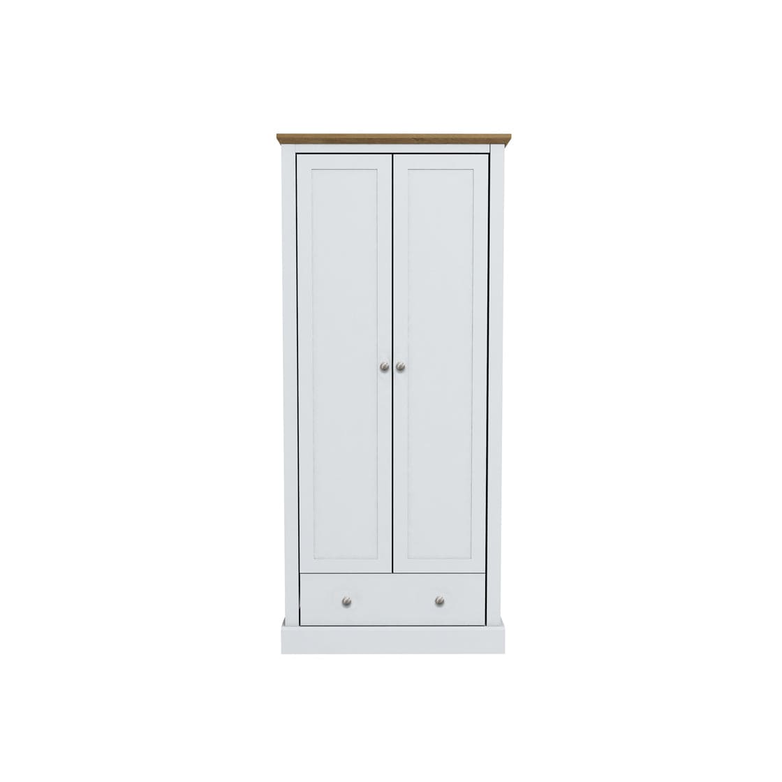 LPD Wardrobe Devon 2 Door Wardrobe White Bed Kings