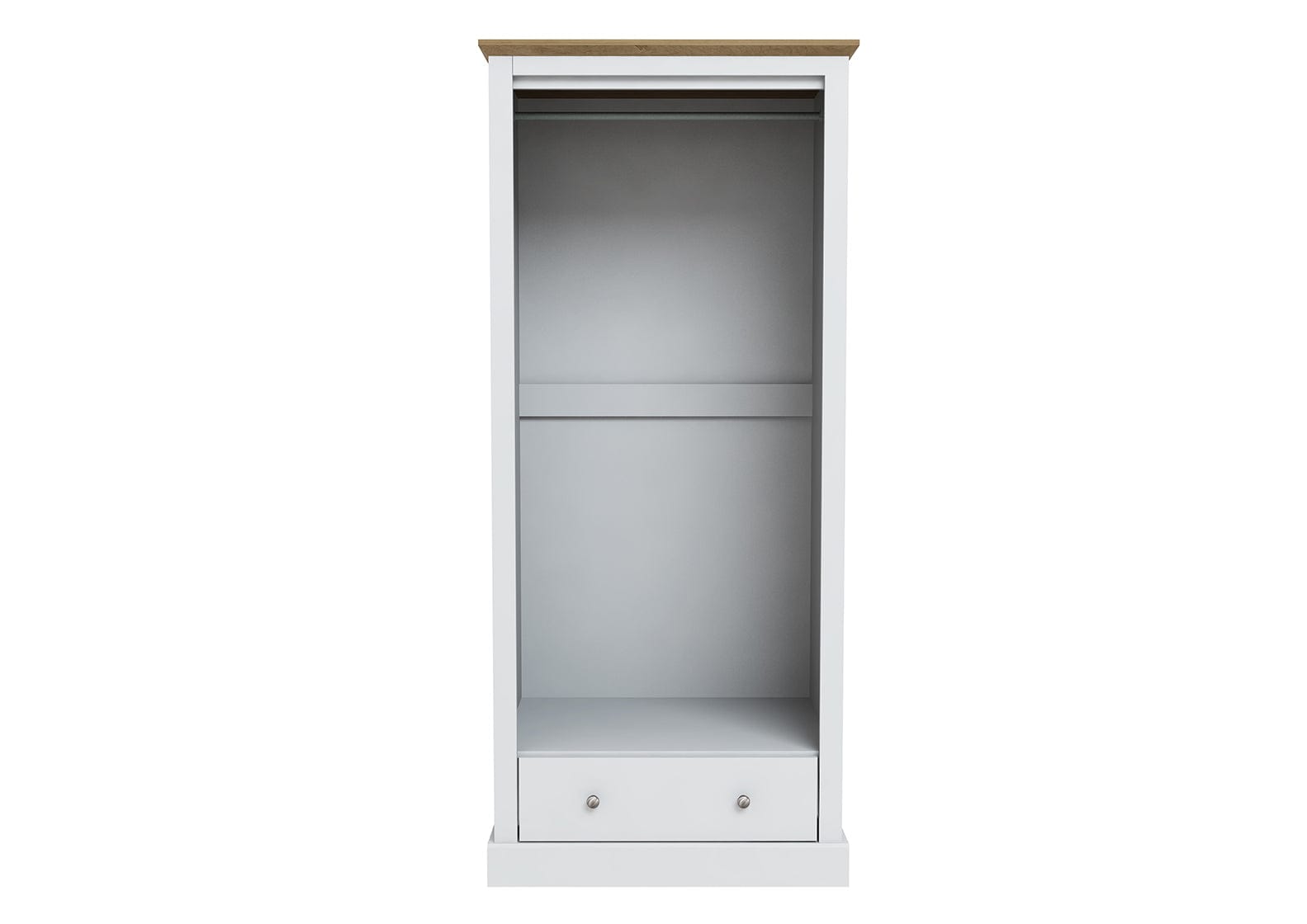 LPD Wardrobe Devon 2 Door Wardrobe White Bed Kings