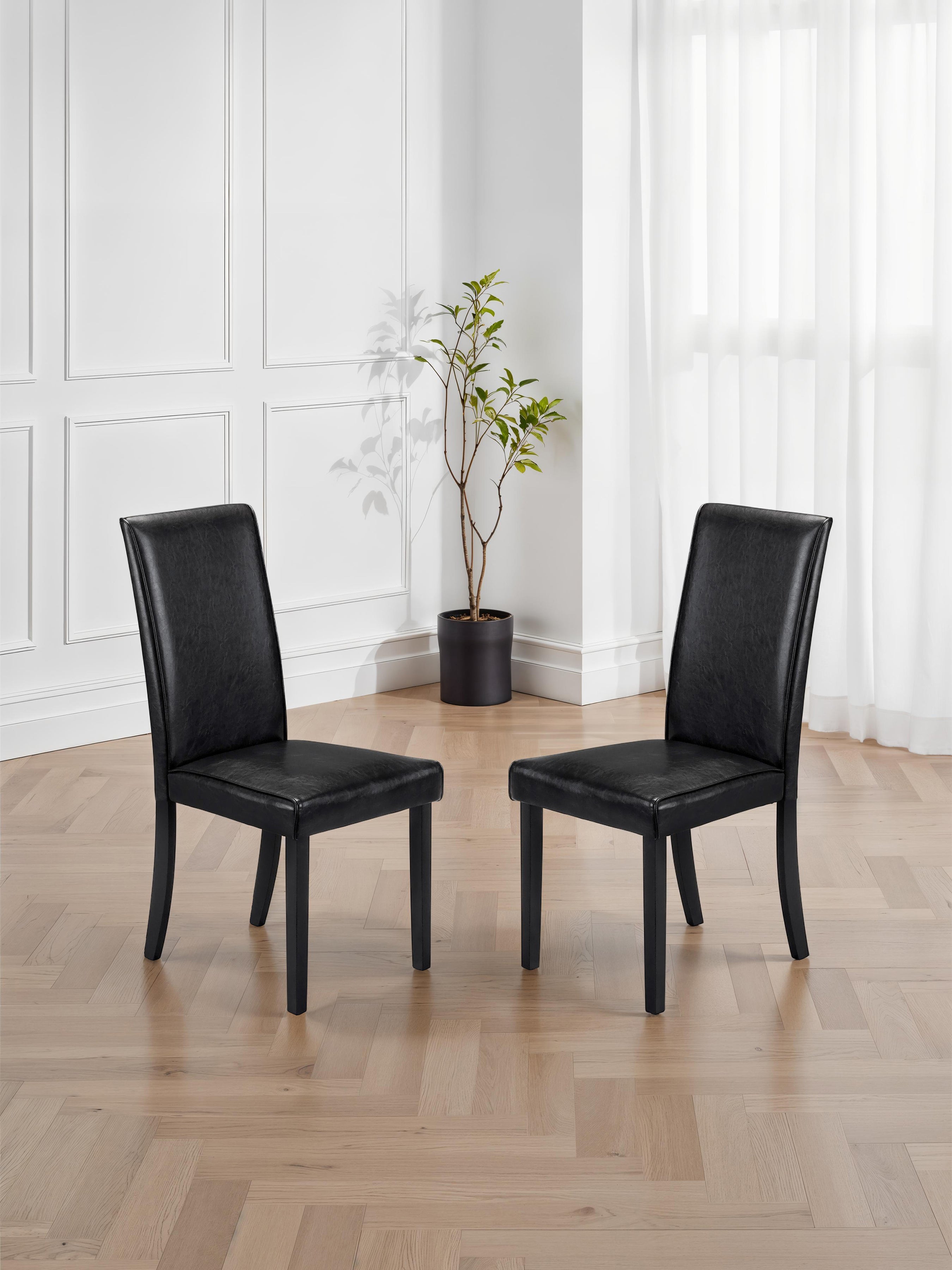Hudson Black Dining Chairs (Set Of 2)