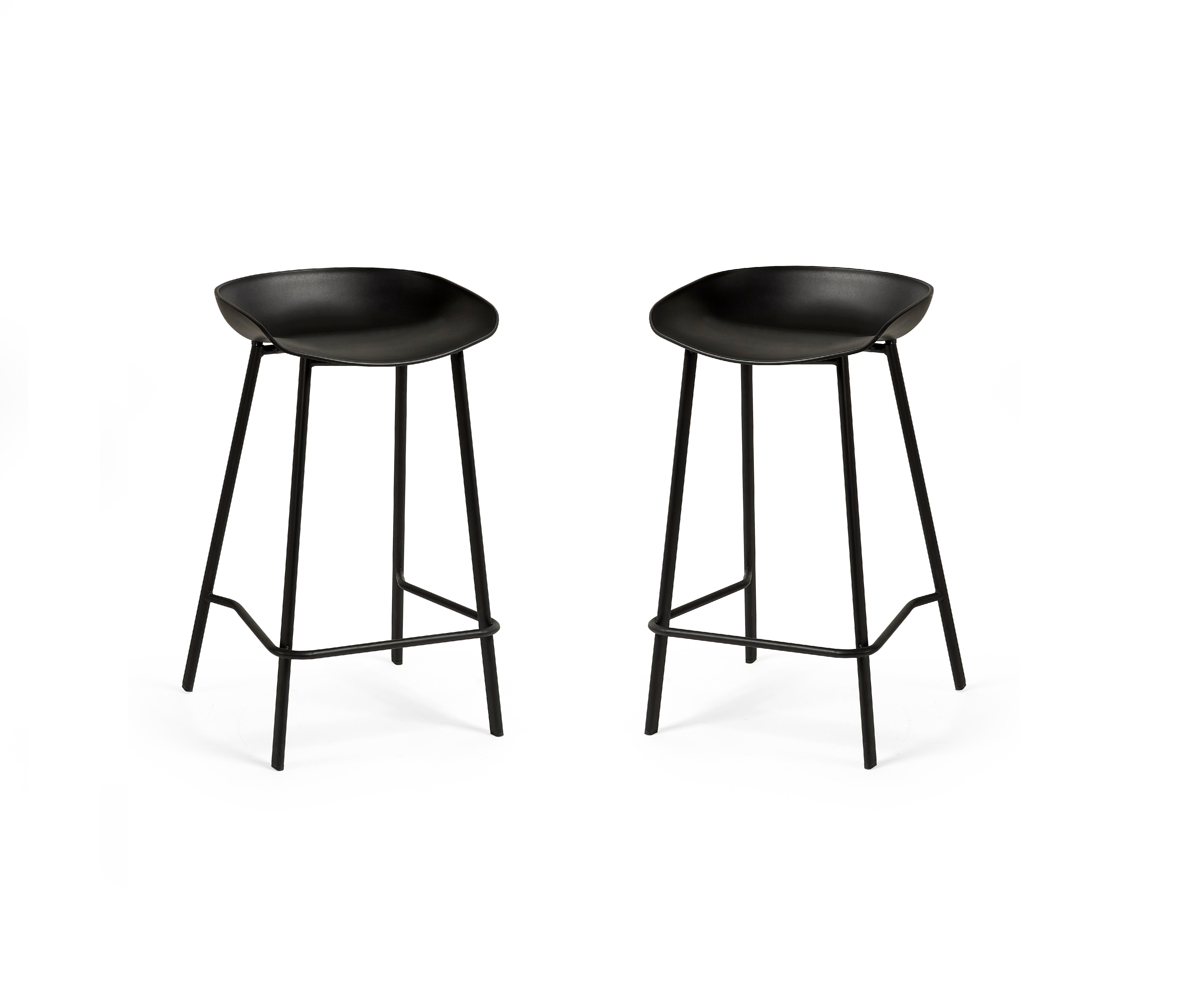 Renzo Bar Stool Black (Set of 2)
