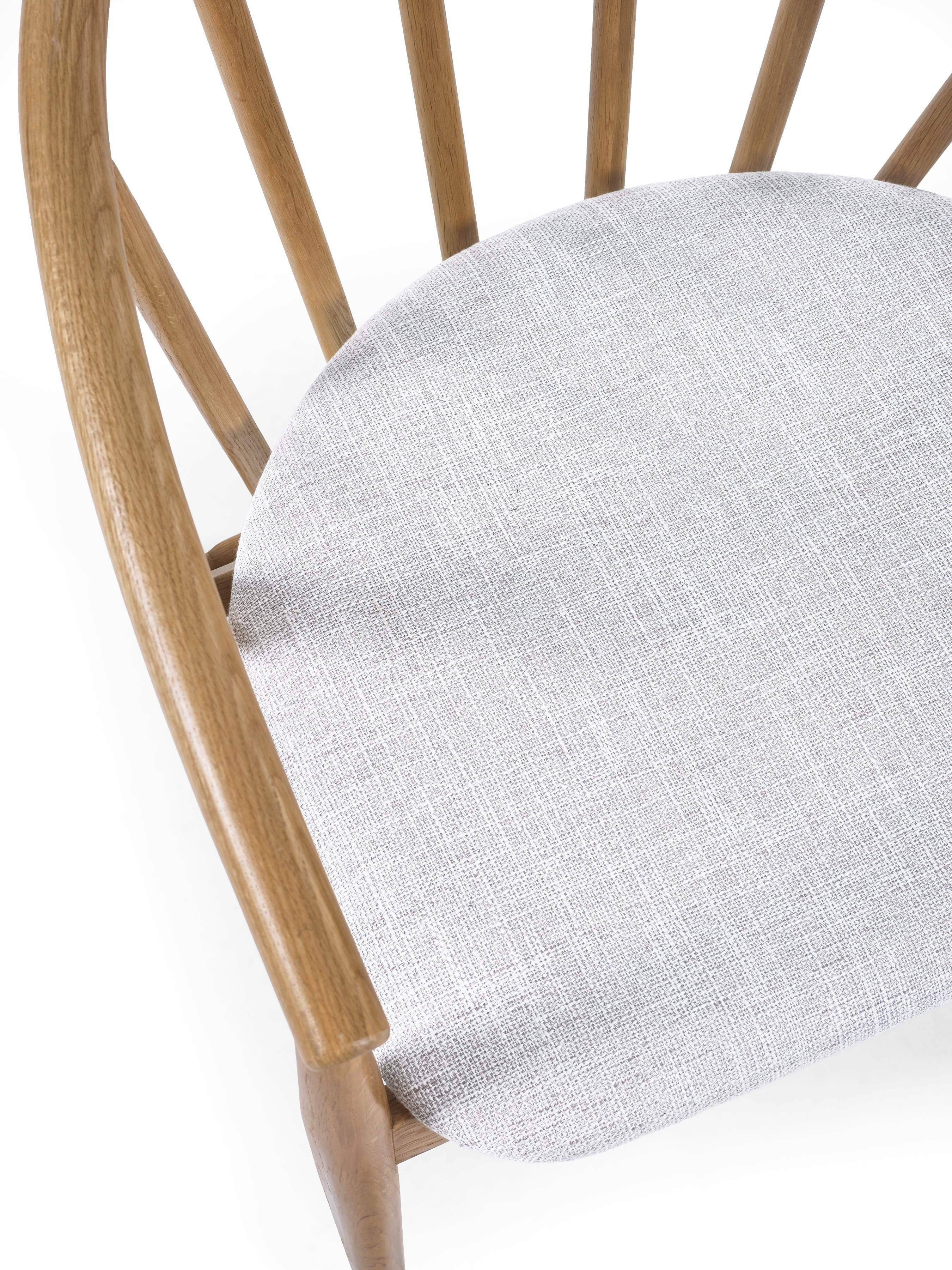 Rory Oak Curved Back Dining Chair