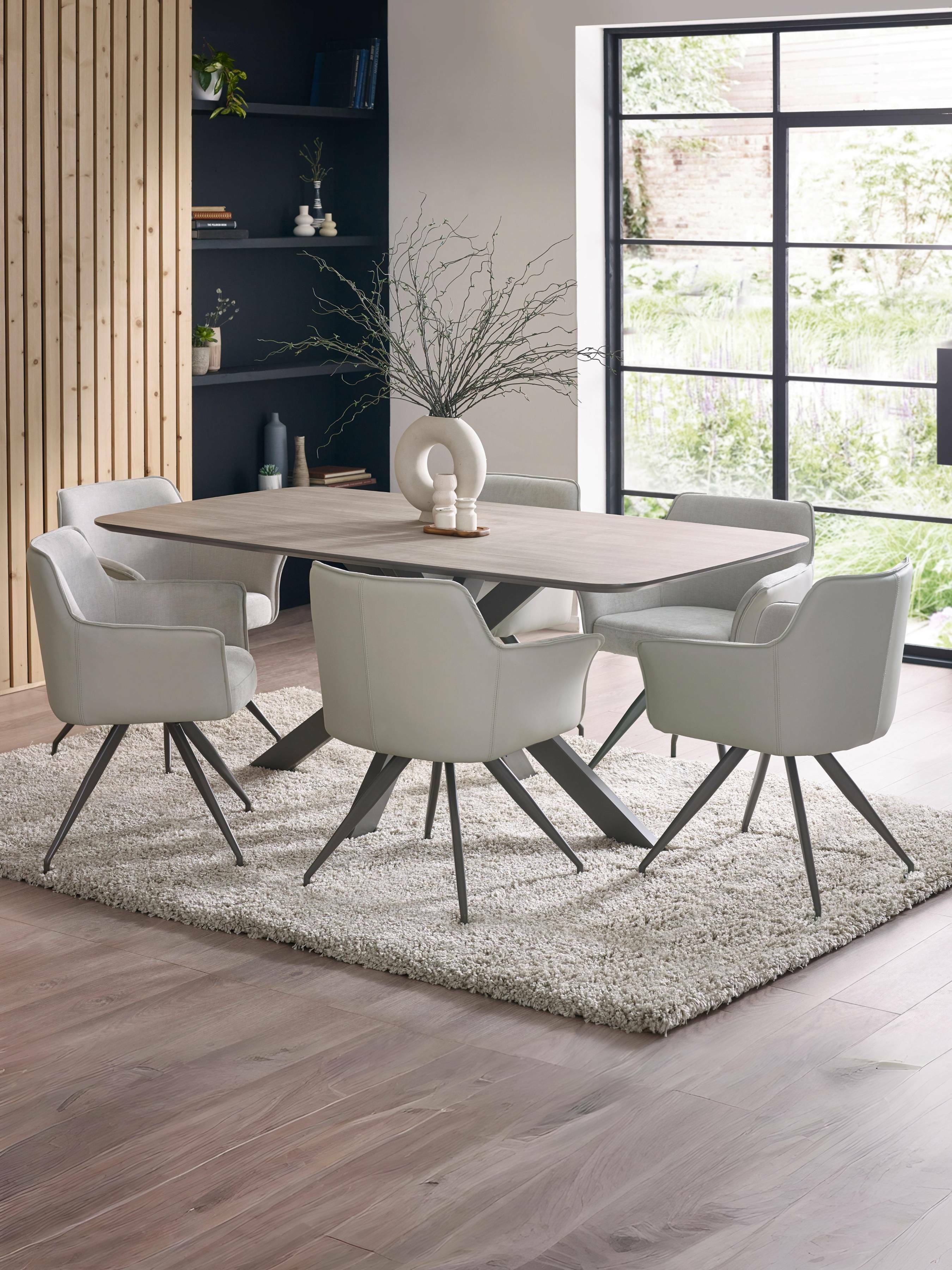 Noah Taupe Rectangular Dining Table