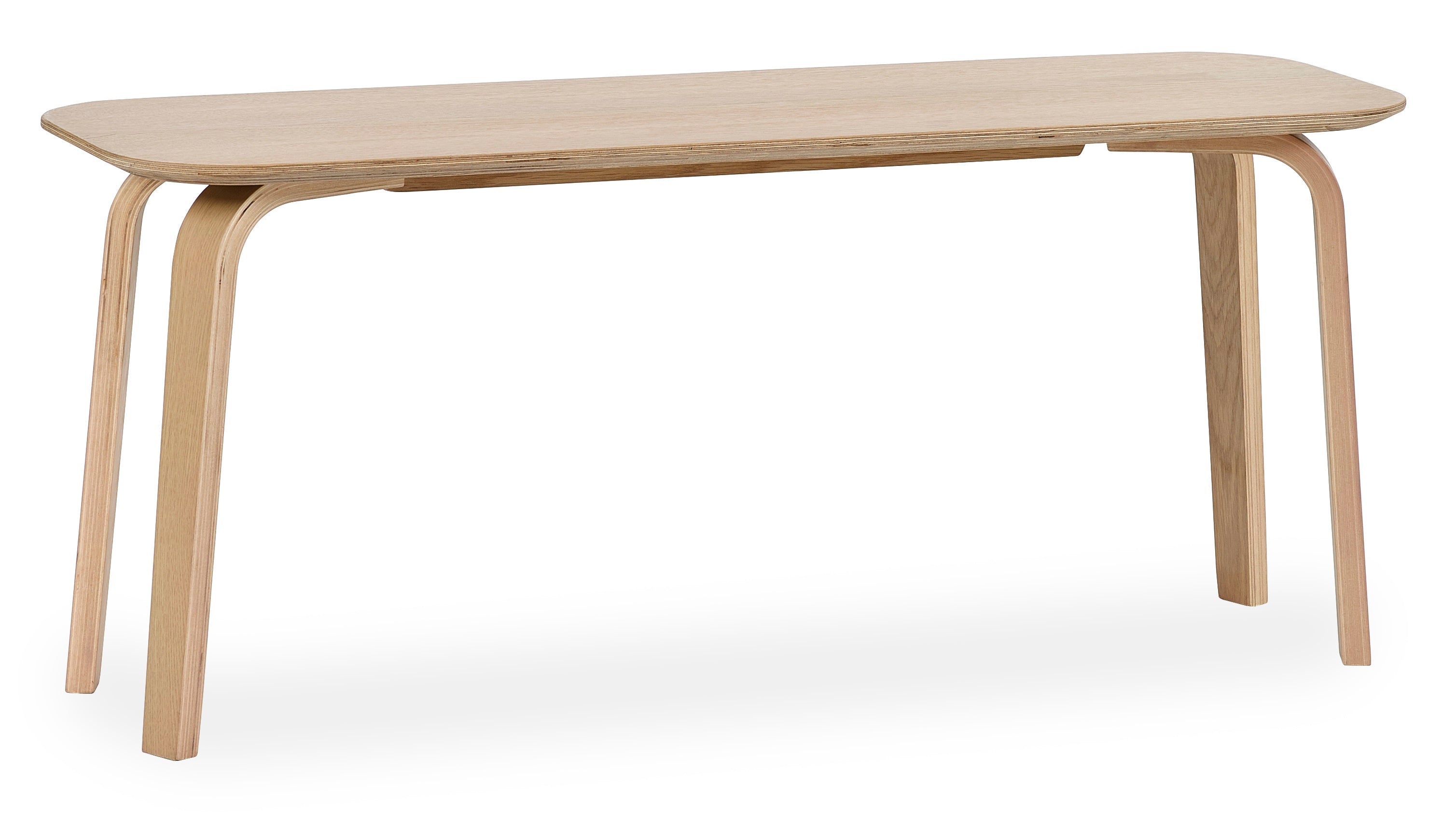 Kaito Oak Curved Leg Bench