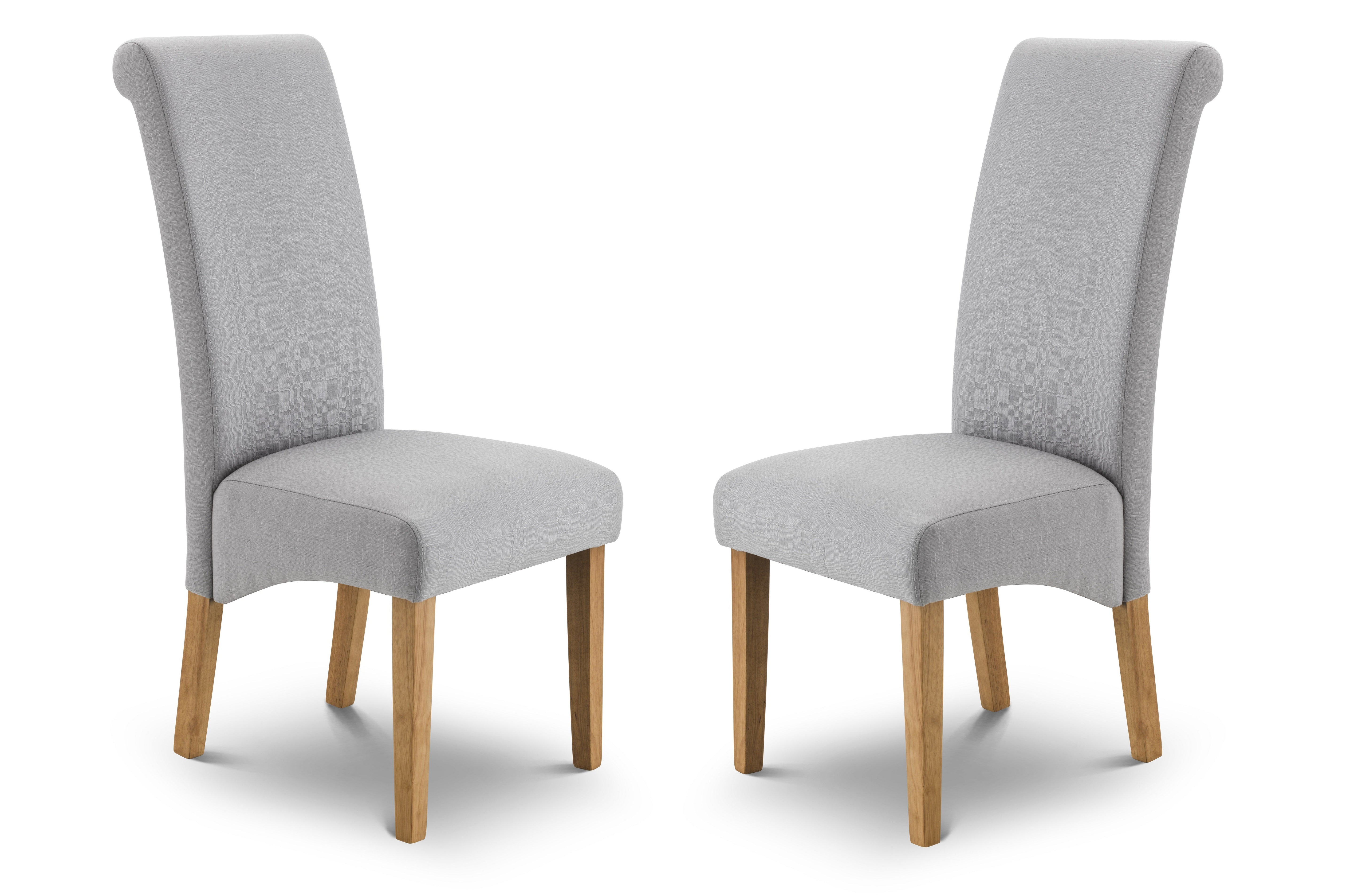 Rio Scrollback Fabric Chairs (Set Of 2)
