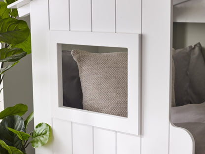Acorn Treehouse Midsleeper & Storage Unit - White