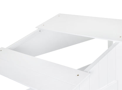 Acorn Treehouse Midsleeper & Storage Unit - White