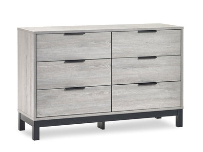 Bali 6 Drawer Wide Chest - Grey Oak