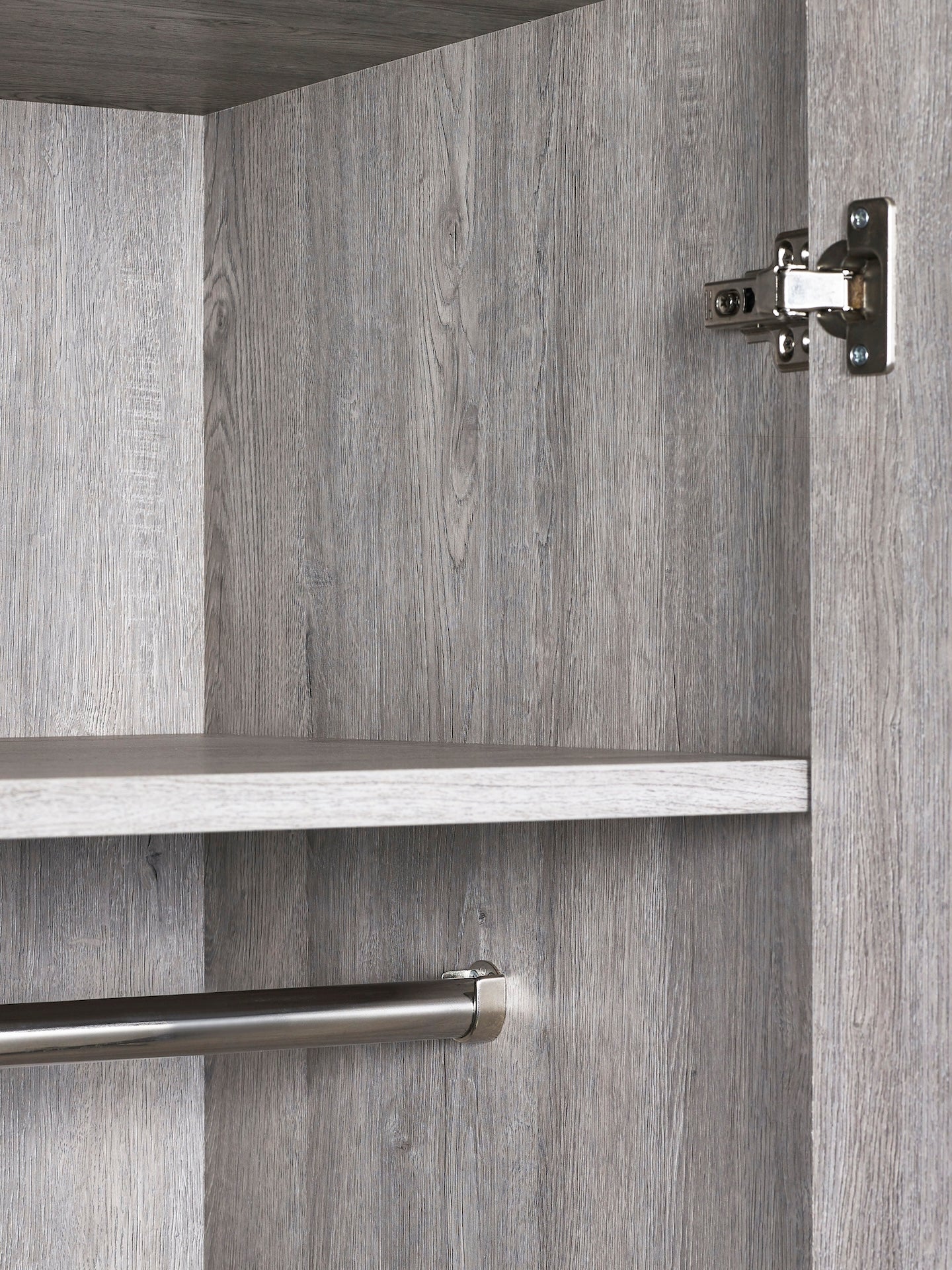 Bali 2 Door 1 Drawer Wardrobe - Grey Oak