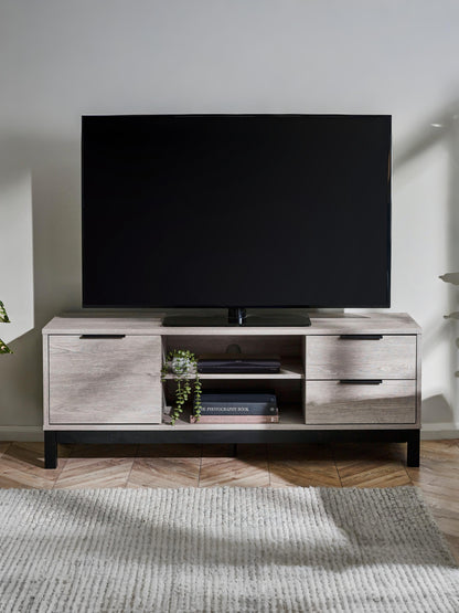 Bali TV Unit - Grey Oak