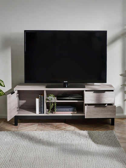 Bali TV Unit - Grey Oak
