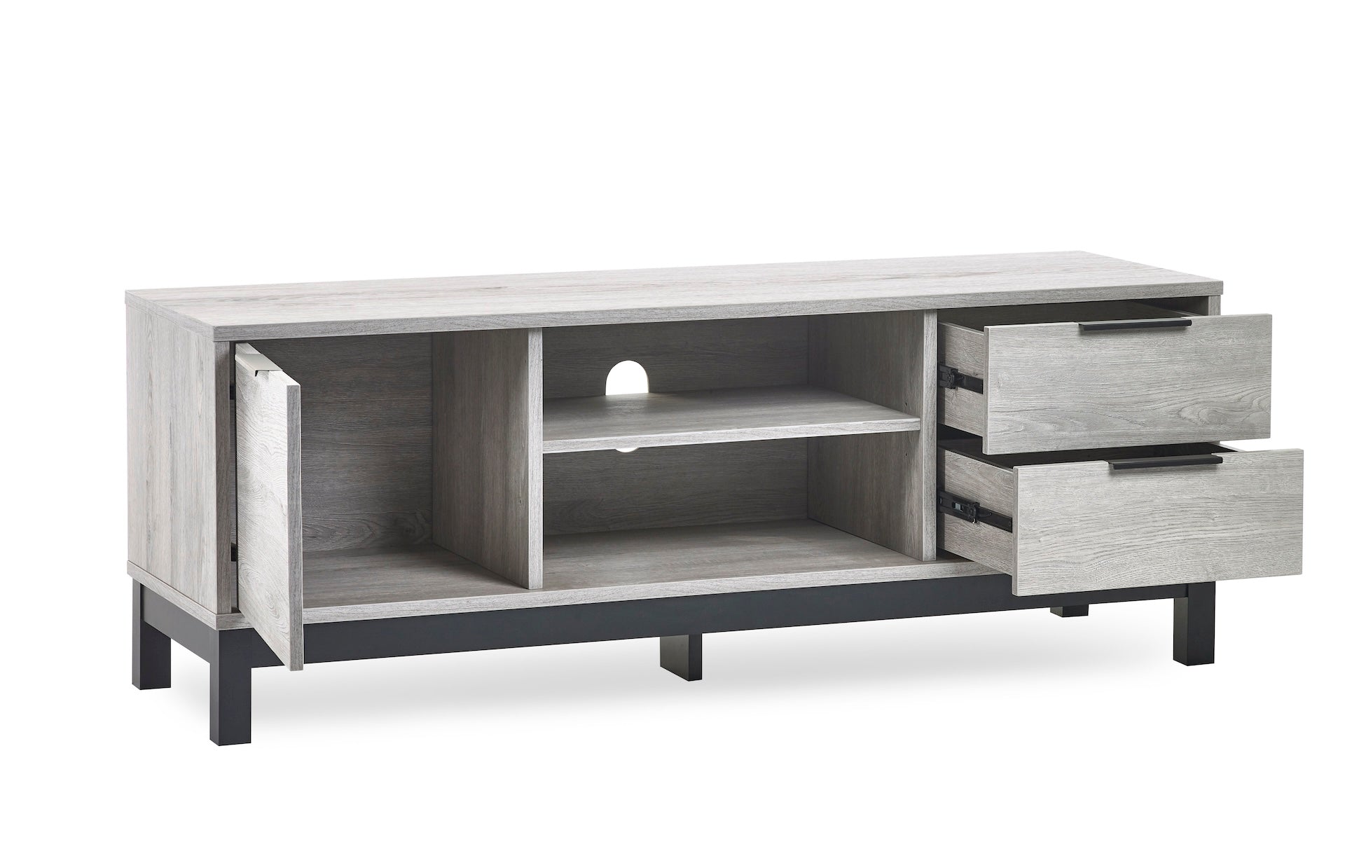Bali TV Unit - Grey Oak