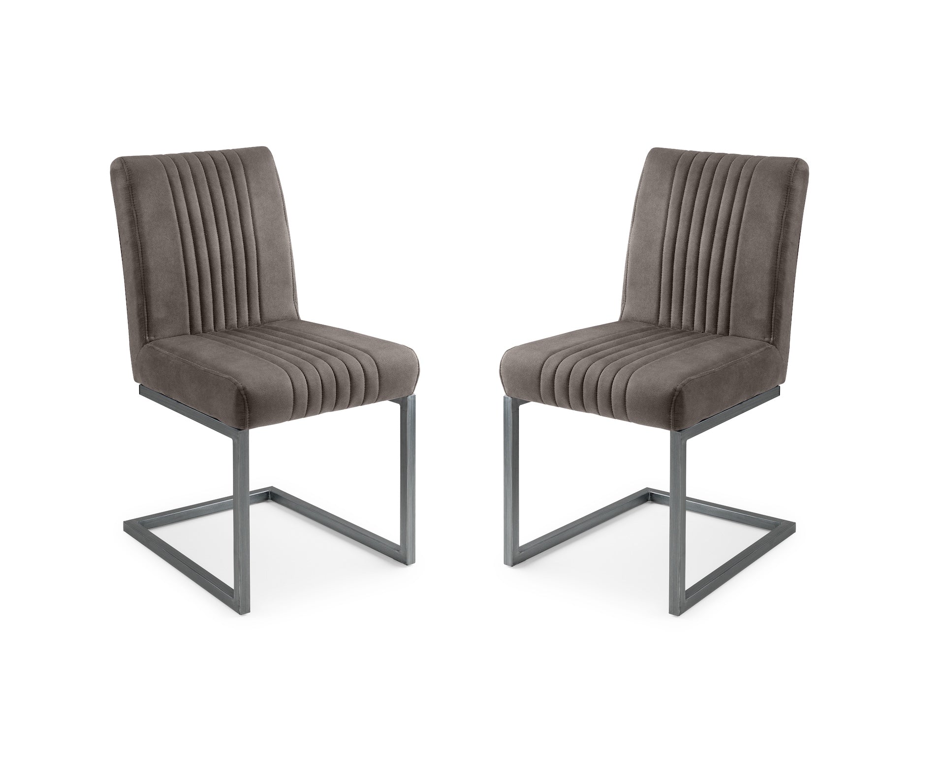 Brooklyn Dining Chairs - Charcoal Grey (Set Of 2)