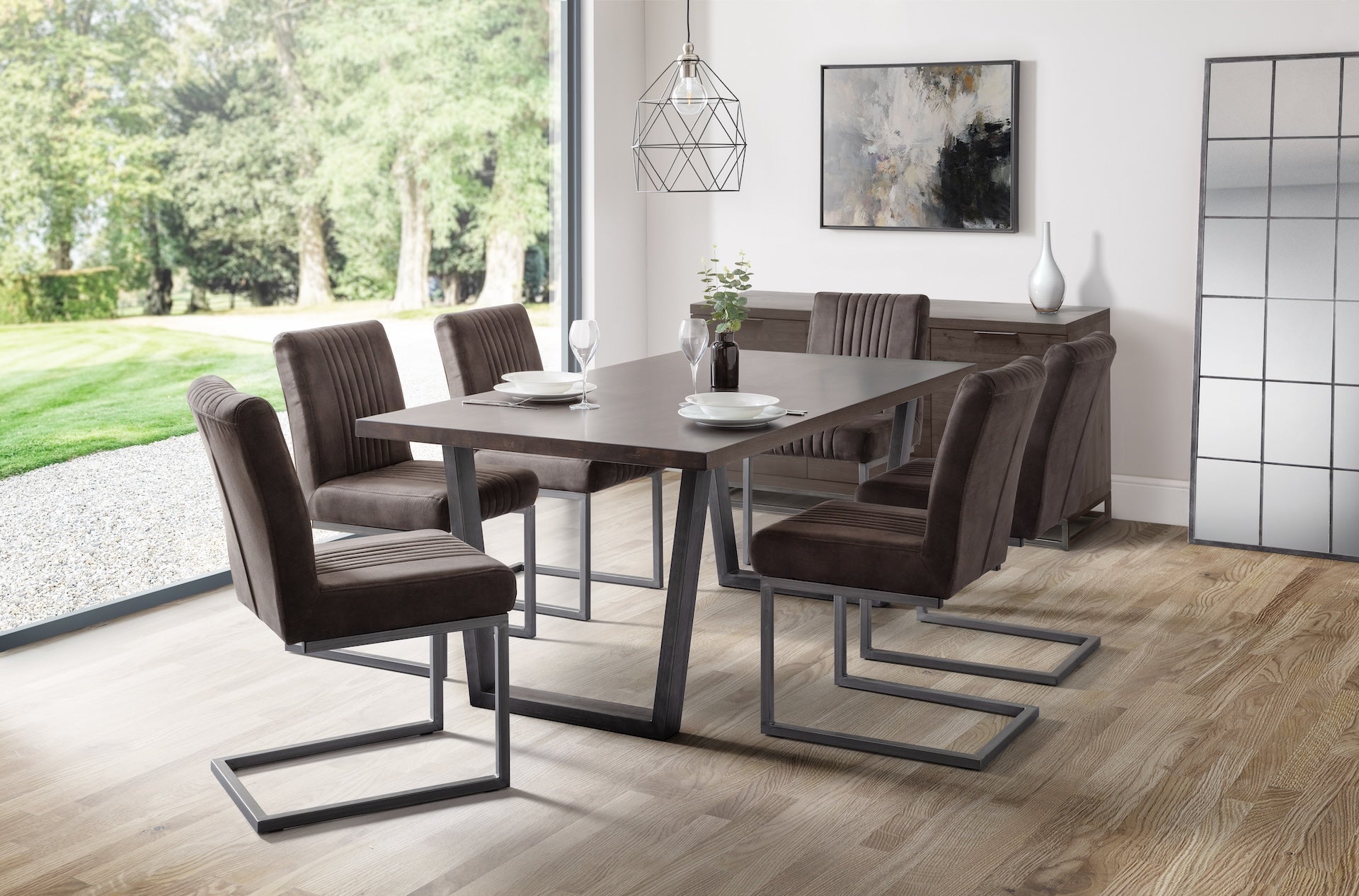 Brooklyn Dining Chairs - Charcoal Grey (Set Of 2)