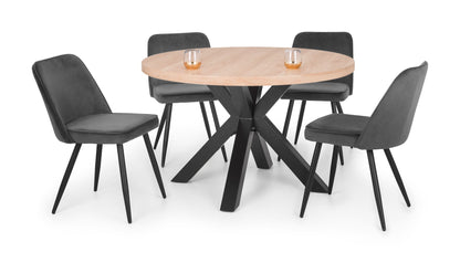 Burgess Dining Chairs - Grey (Set of 2)