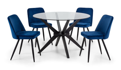 Burgess Dining Chairs - Blue (Set of 2)