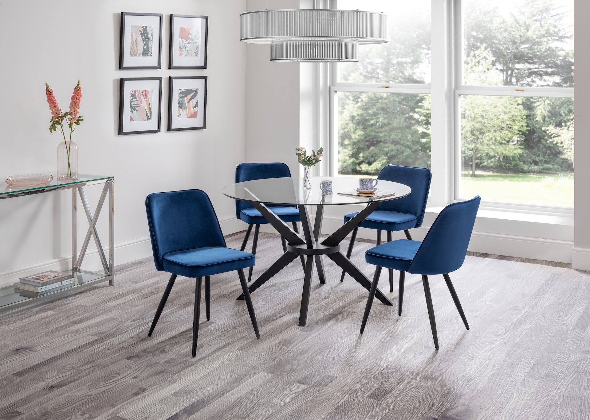 Burgess Dining Chairs - Blue (Set of 2)