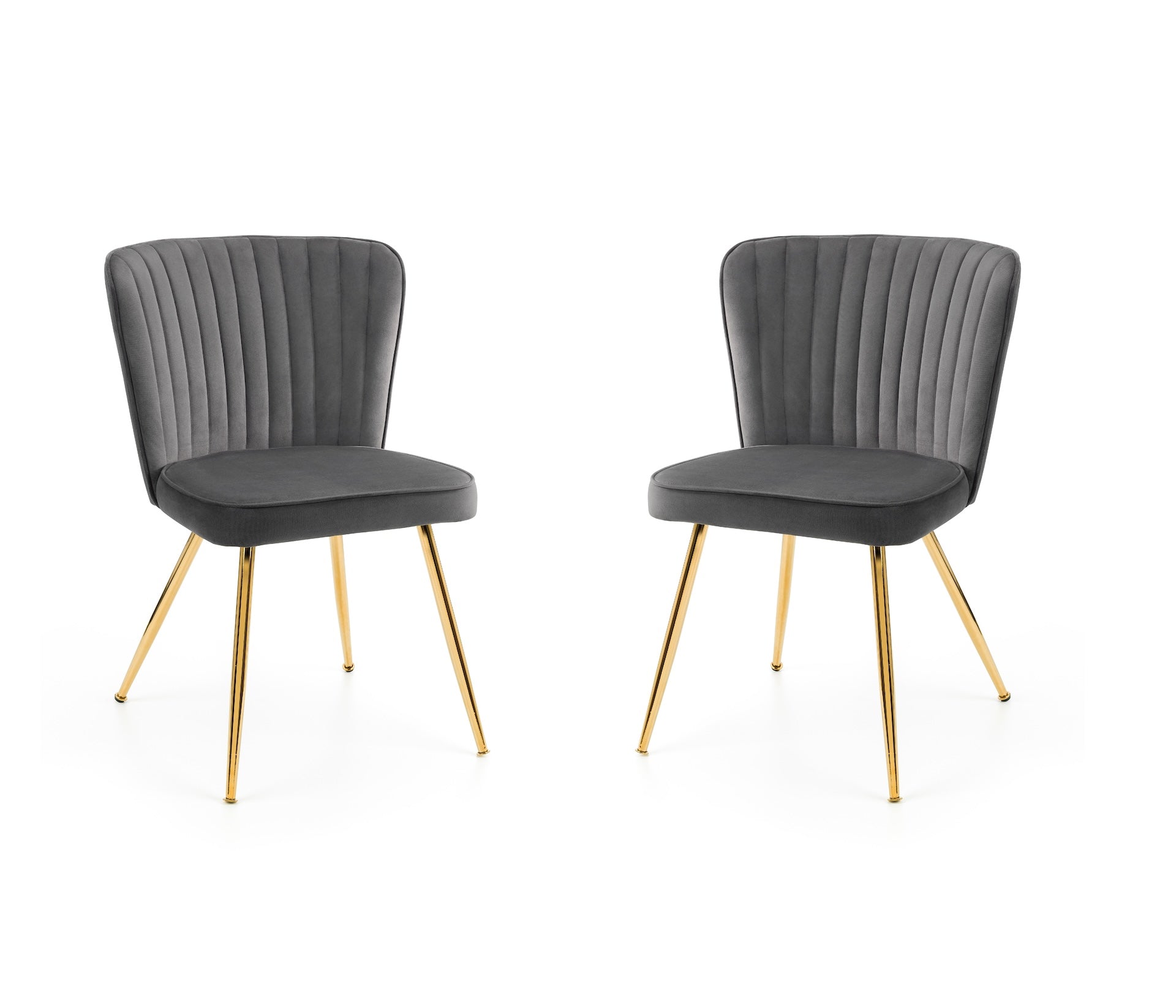 Cannes Dining Chairs - Grey (Set of 2)
