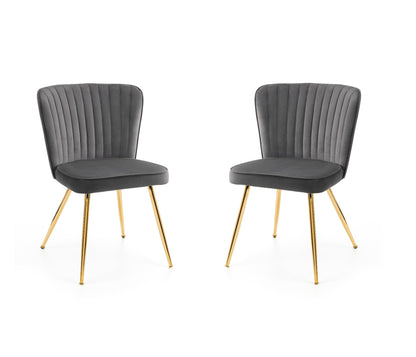 Cannes Dining Chairs - Grey (Set of 2)