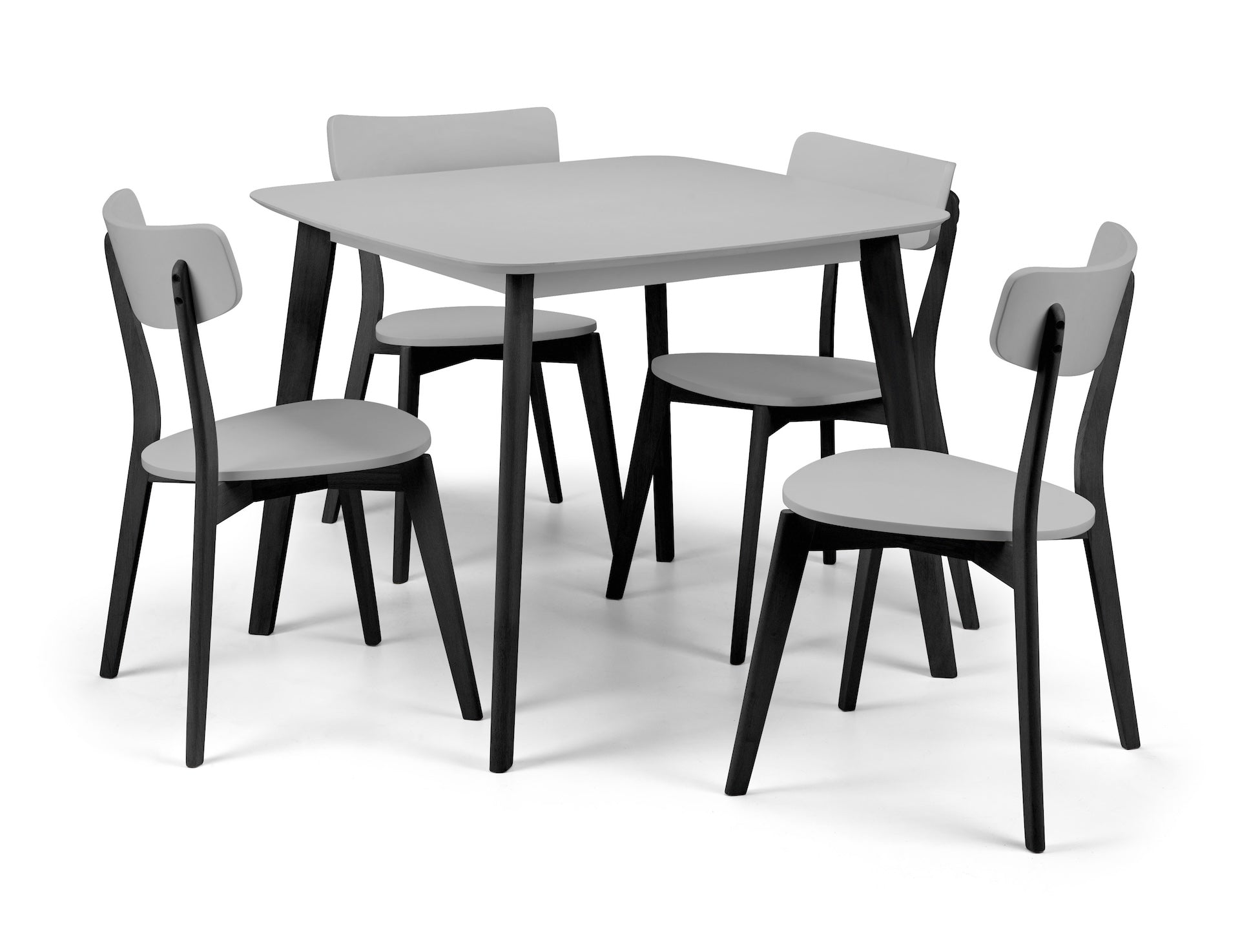 Casa Square Dining Table Grey/Black