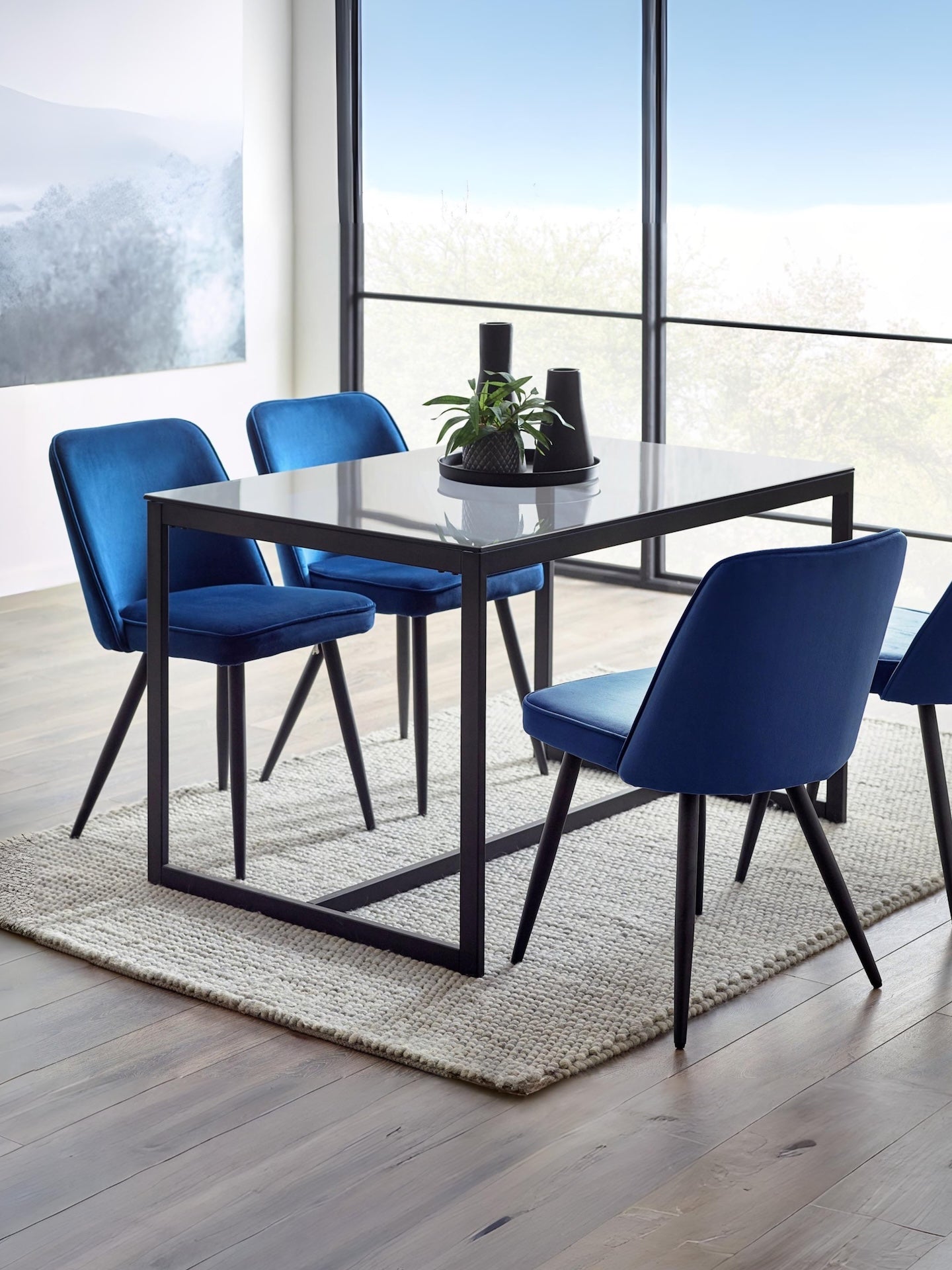 Chicago Dining Table Smoked Glass