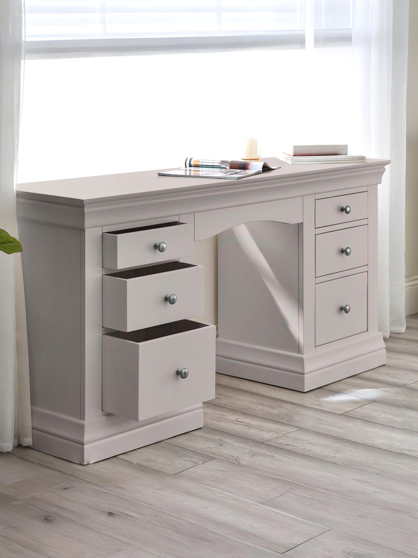 Clermont Dressing Table - Light Grey