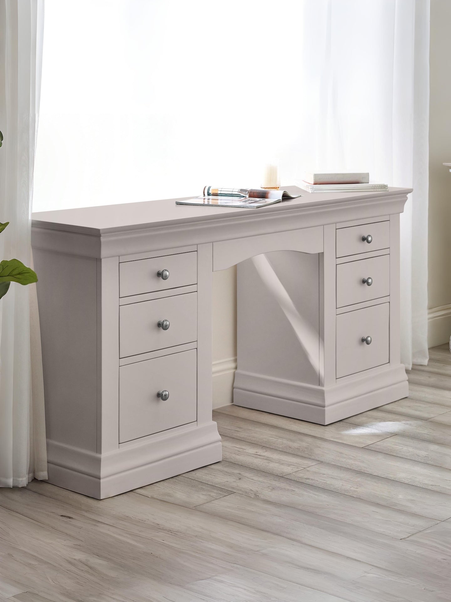 Clermont Dressing Table - Light Grey