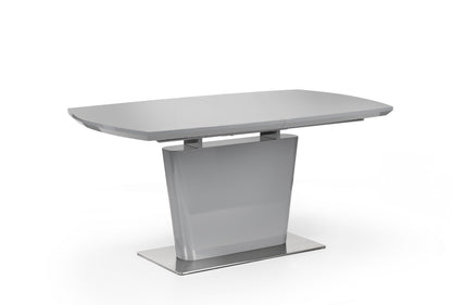 Como High Gloss Extending Table - Grey