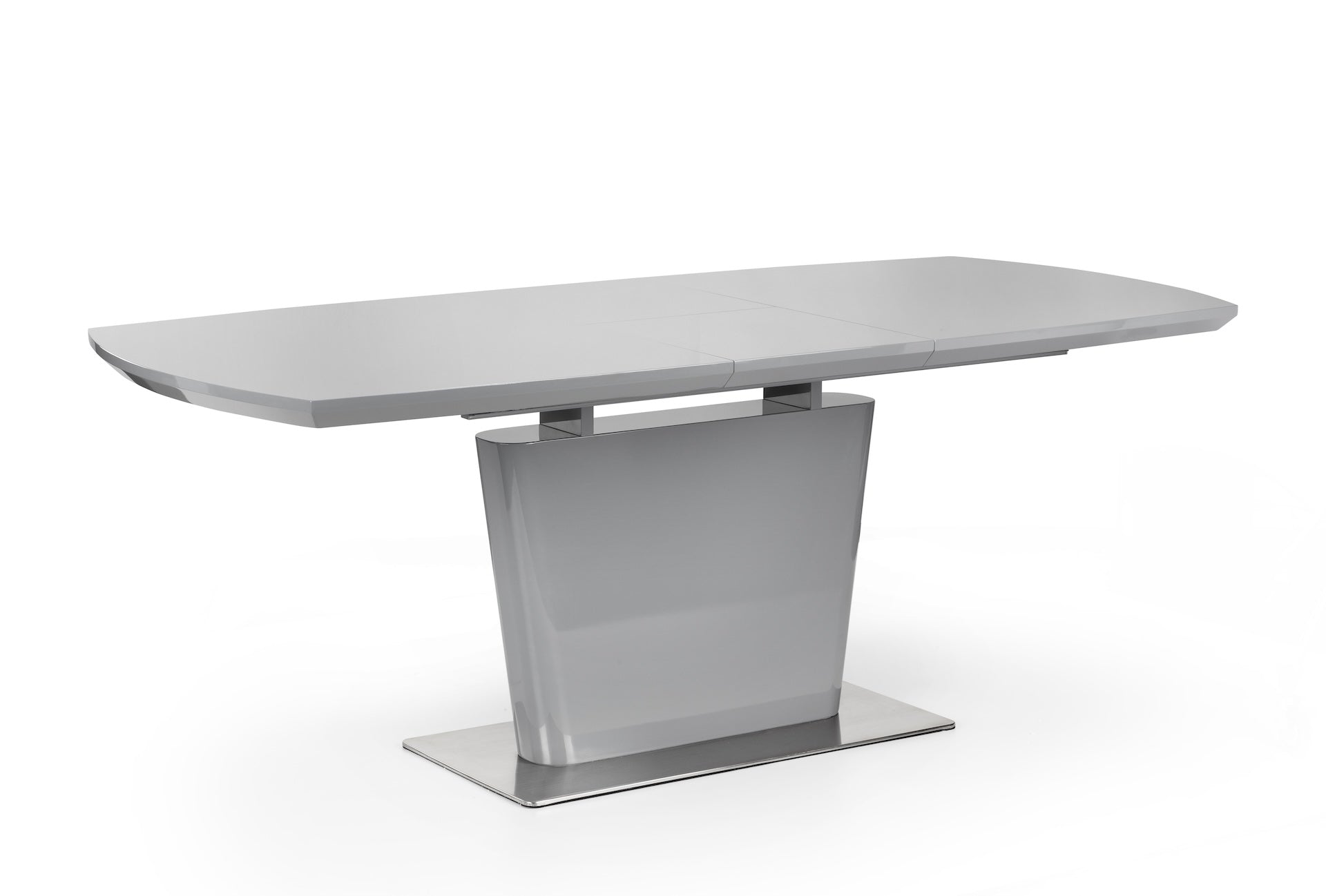 Como High Gloss Extending Table - Grey